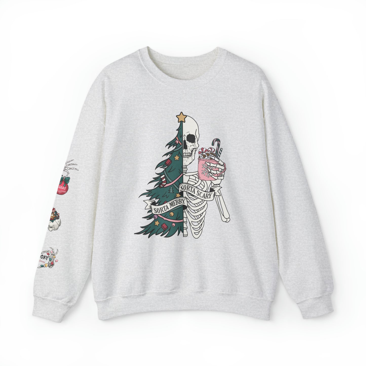 Kinda Merry Kinda Scary, Unisex Heavy Blend™ Crewneck Sweatshirt