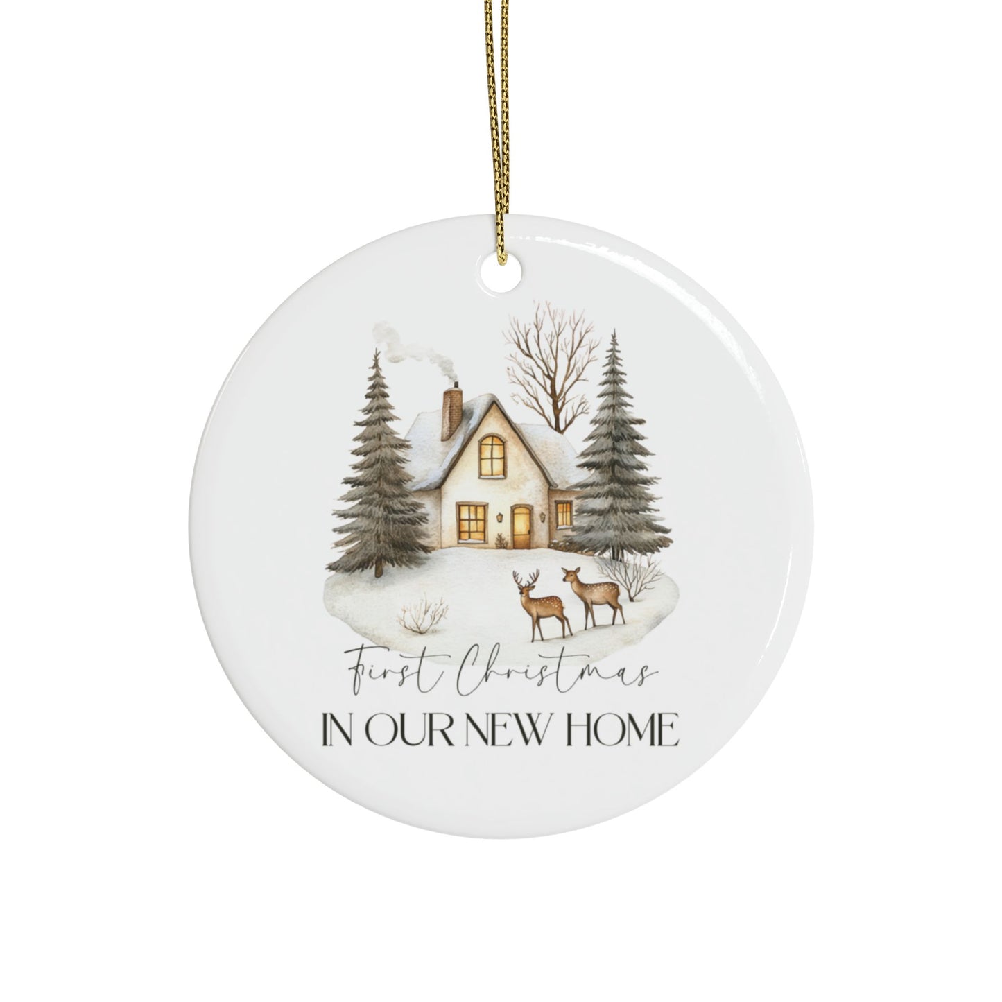 Ceramic Ornaments Our First Home 2024 - Home Decor Gift