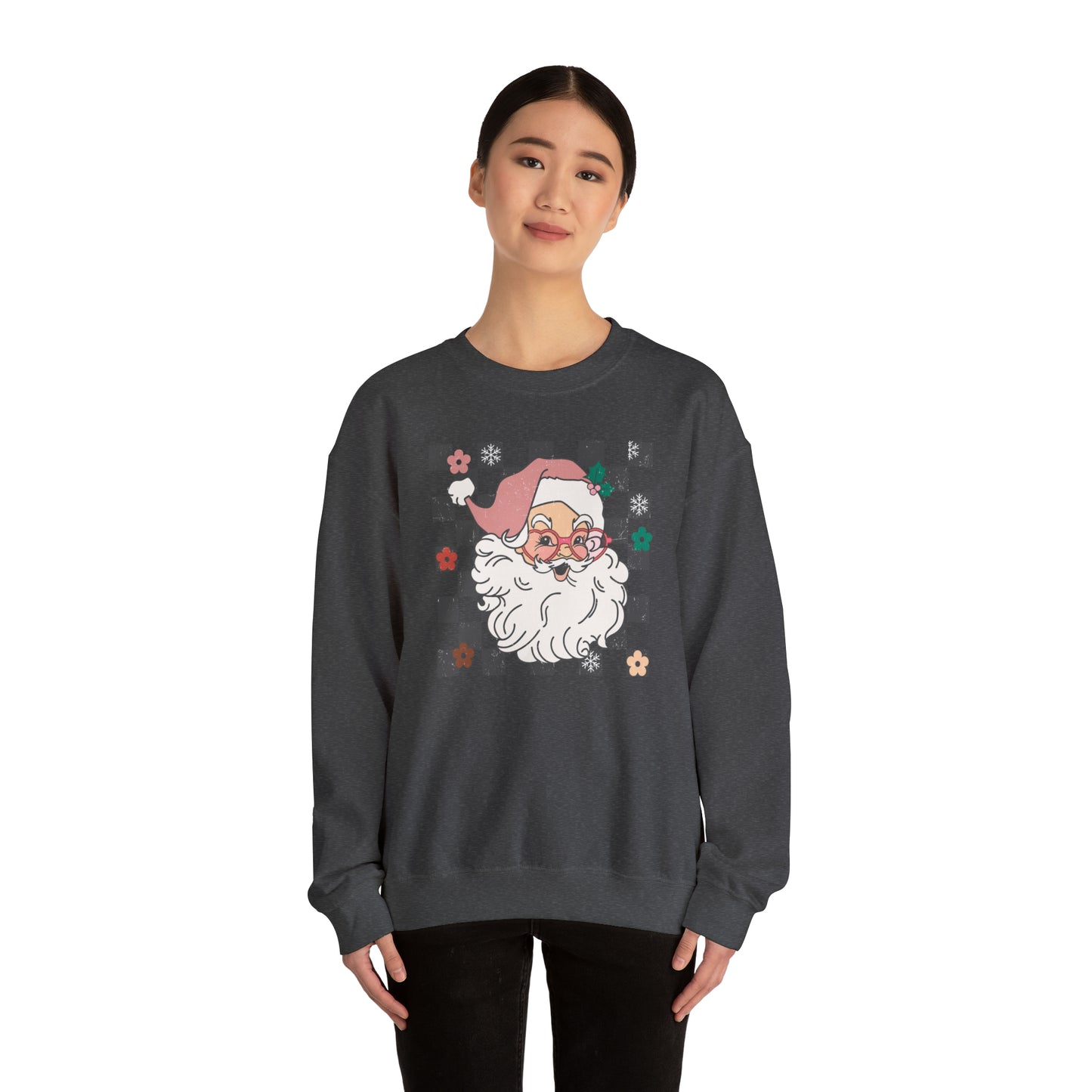 Jolly Santa, Unisex Heavy Blend™ Crewneck Sweatshirt