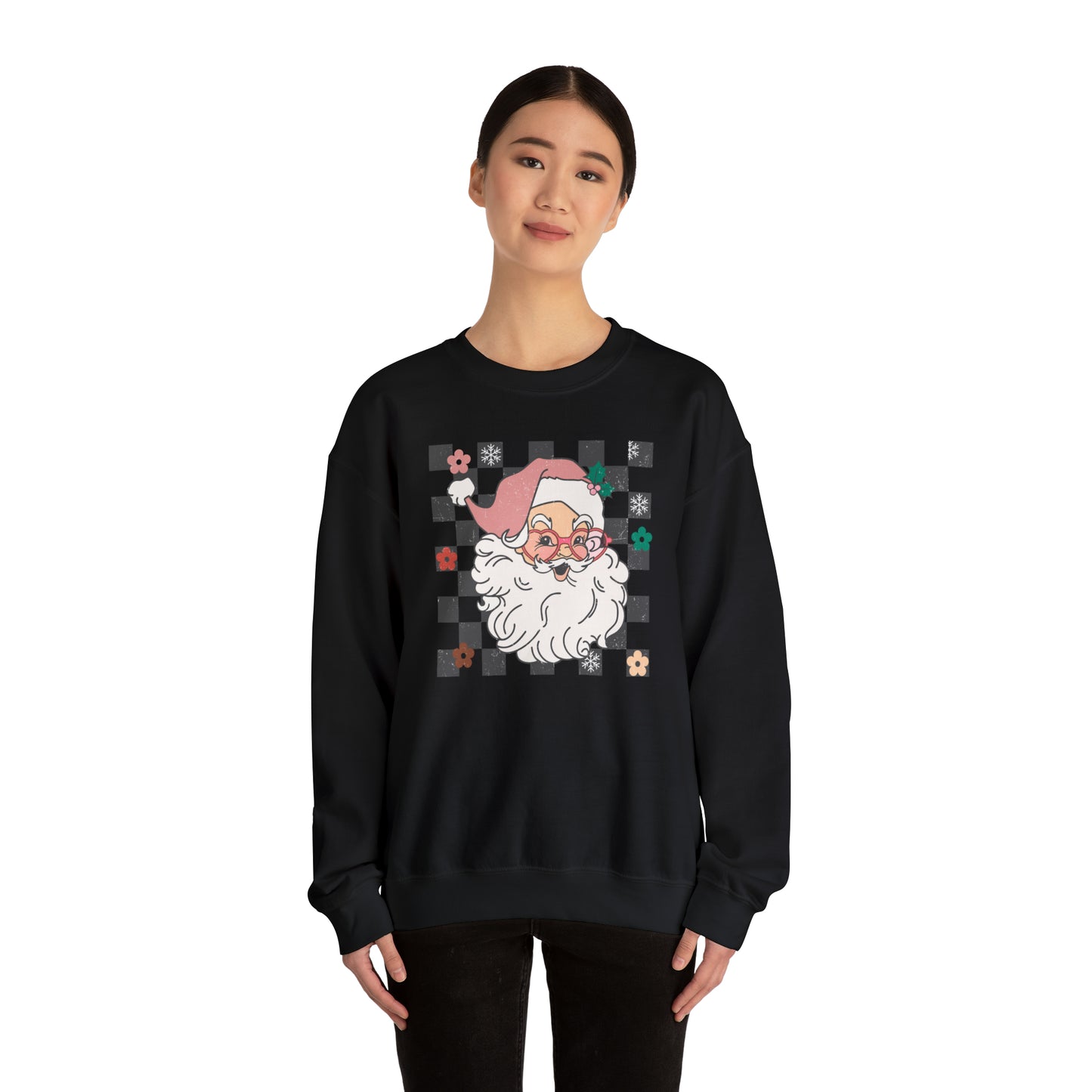 Jolly Santa, Unisex Heavy Blend™ Crewneck Sweatshirt