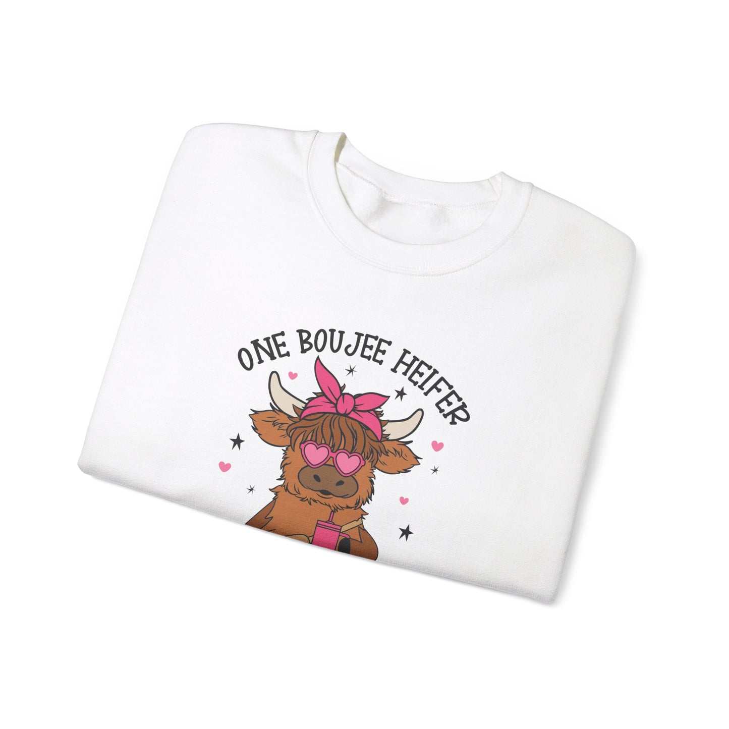 One Bougie Heifer, Unisex Heavy Blend™ Crewneck Sweatshirt