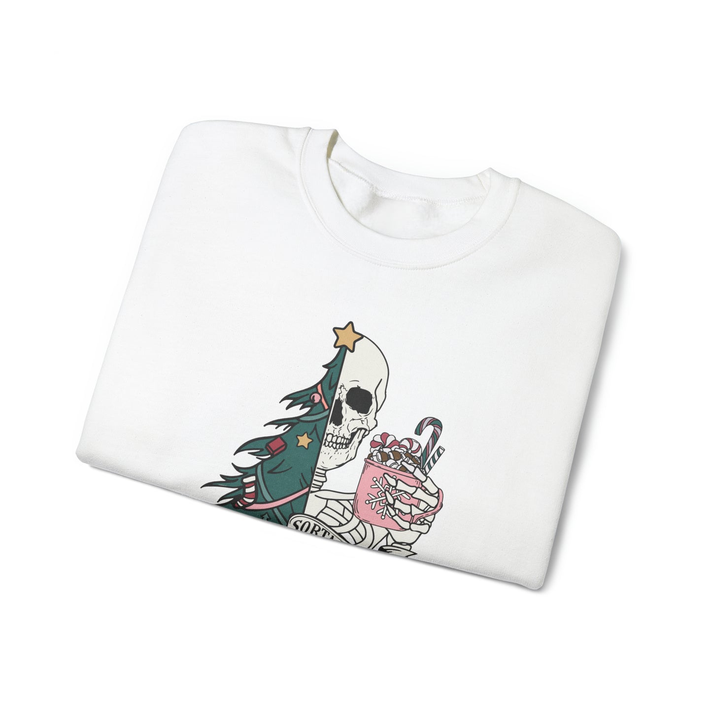 Kinda Merry Kinda Scary, Unisex Heavy Blend™ Crewneck Sweatshirt