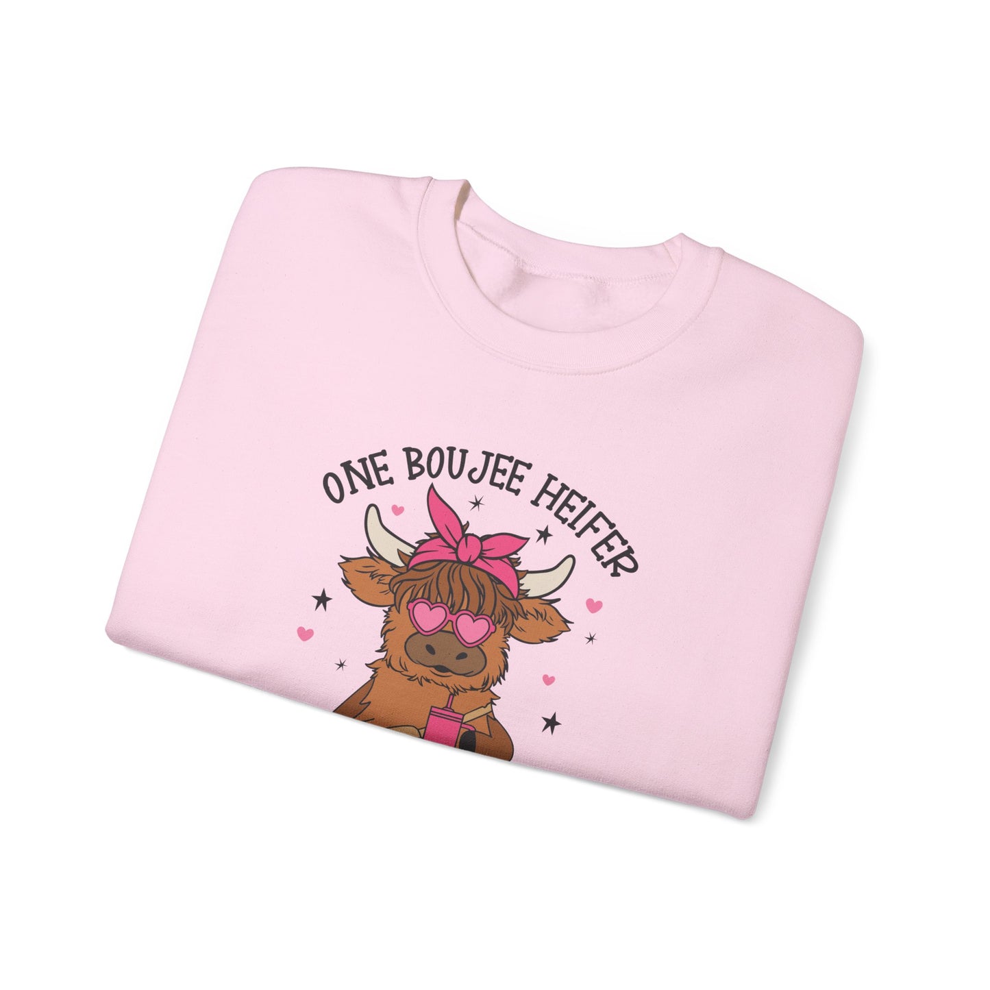 One Bougie Heifer, Unisex Heavy Blend™ Crewneck Sweatshirt