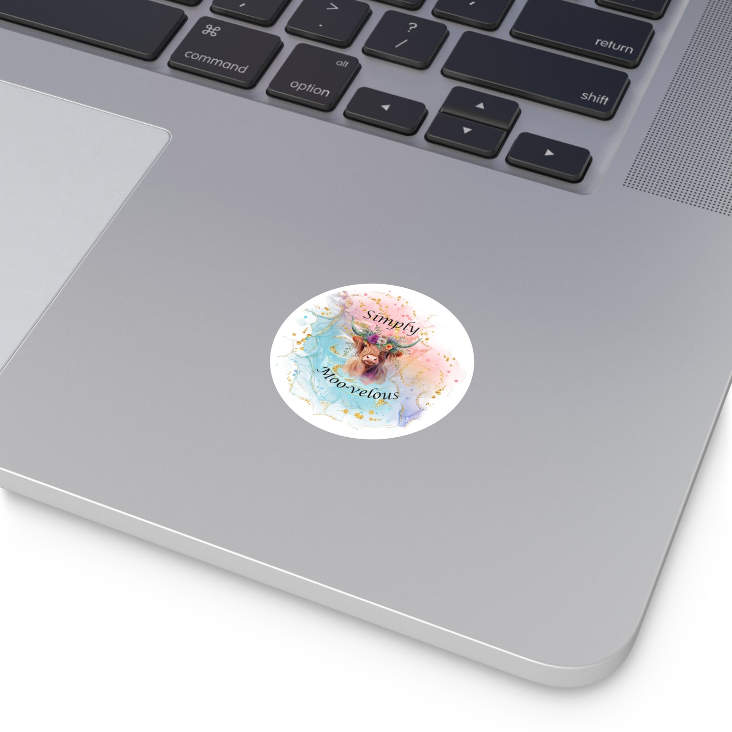Simply Moo-Velous, Round Stickers, IndoorOutdoor