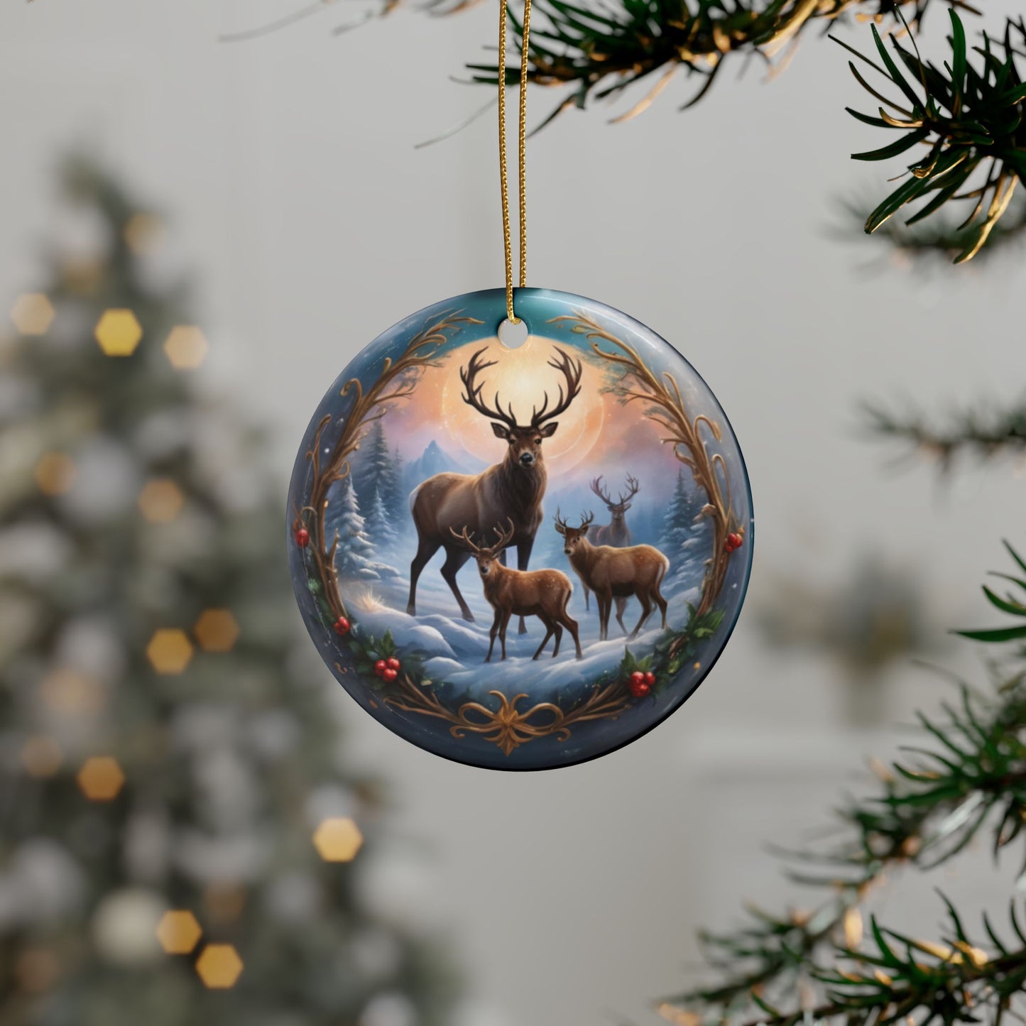 Reindeer Ceramic Ornaments (1pcs, 5pcs, 10pcs, 20pcs)