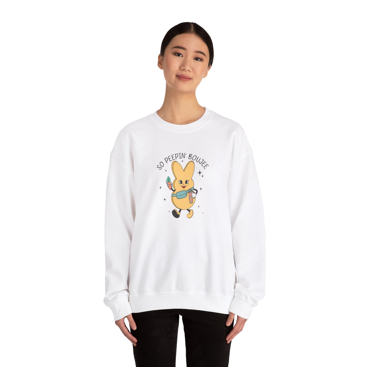 So Peein’ Boujee, Unisex Heavy Blend™ Crewneck Sweatshirt