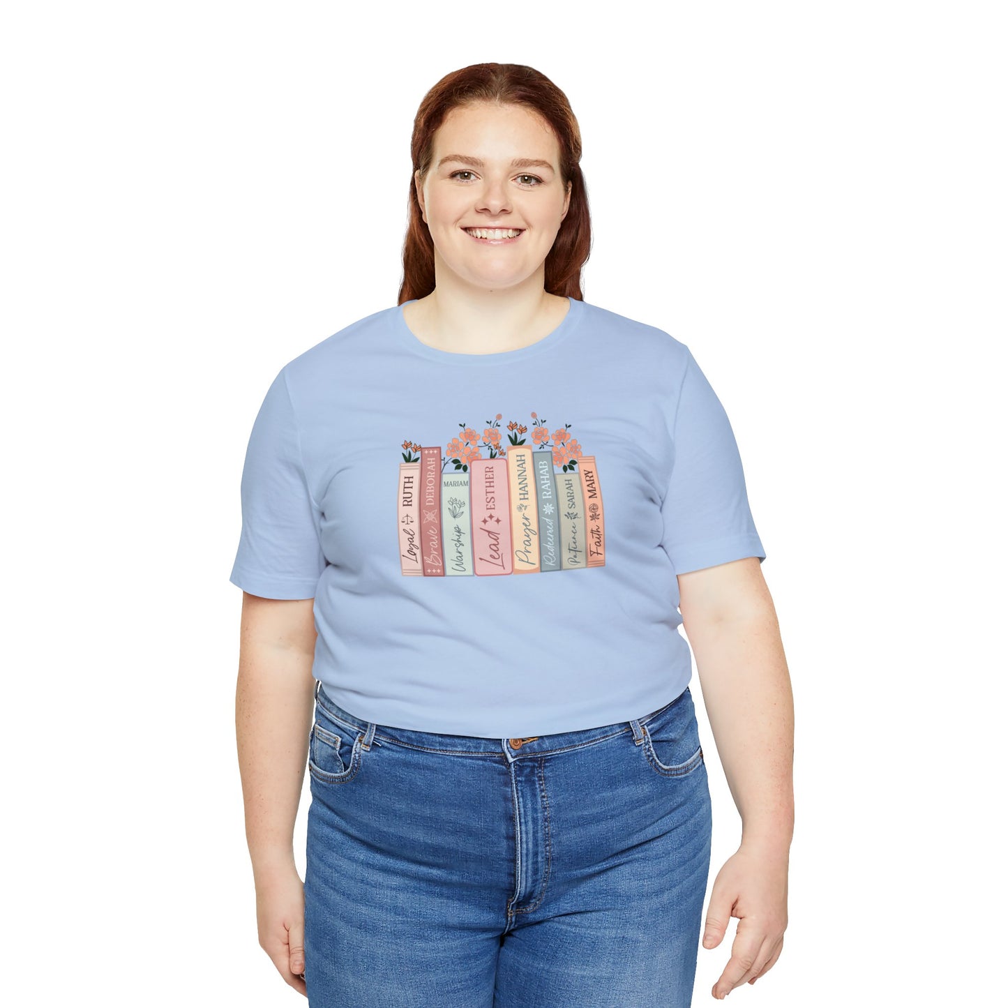 Women of the Bible Print Jersey Short Sleeve Tee