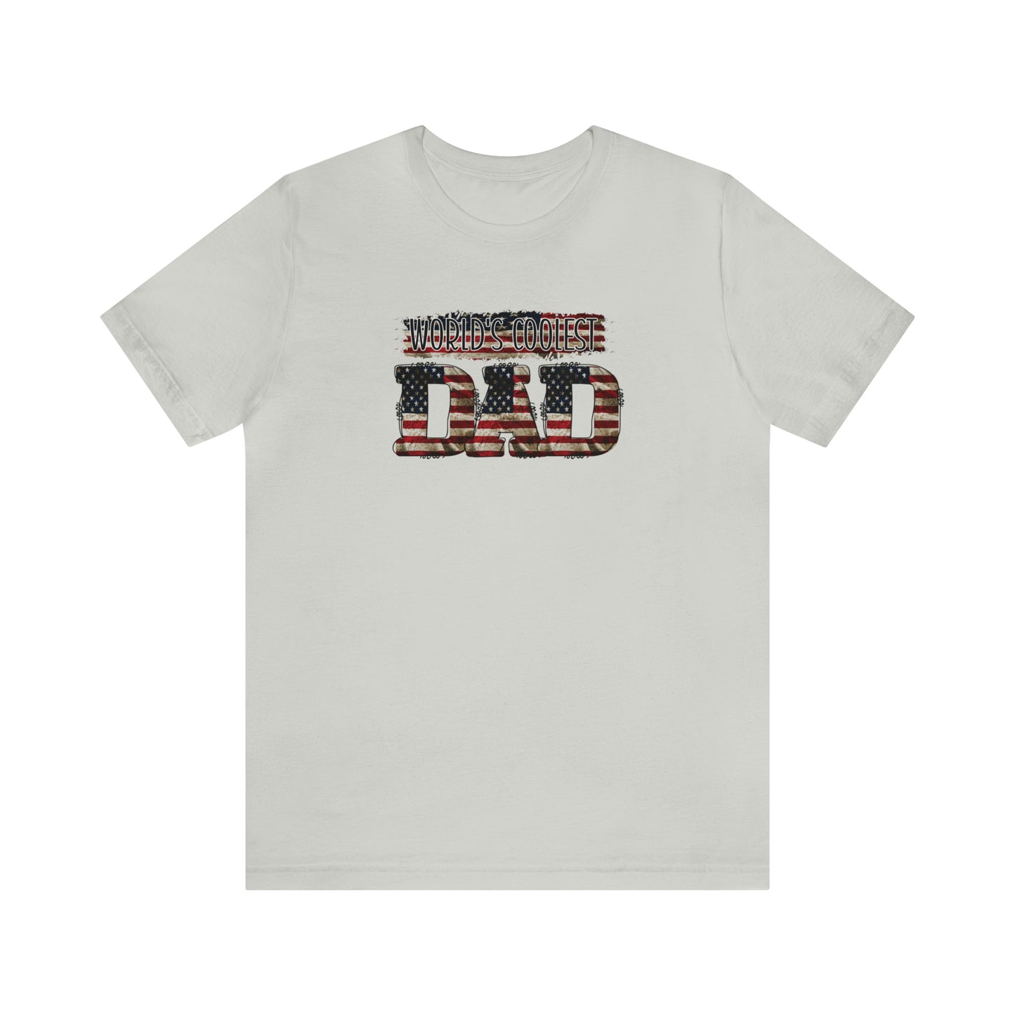 Worlds Coolest Dad Print Jersey Short Sleeve Tee