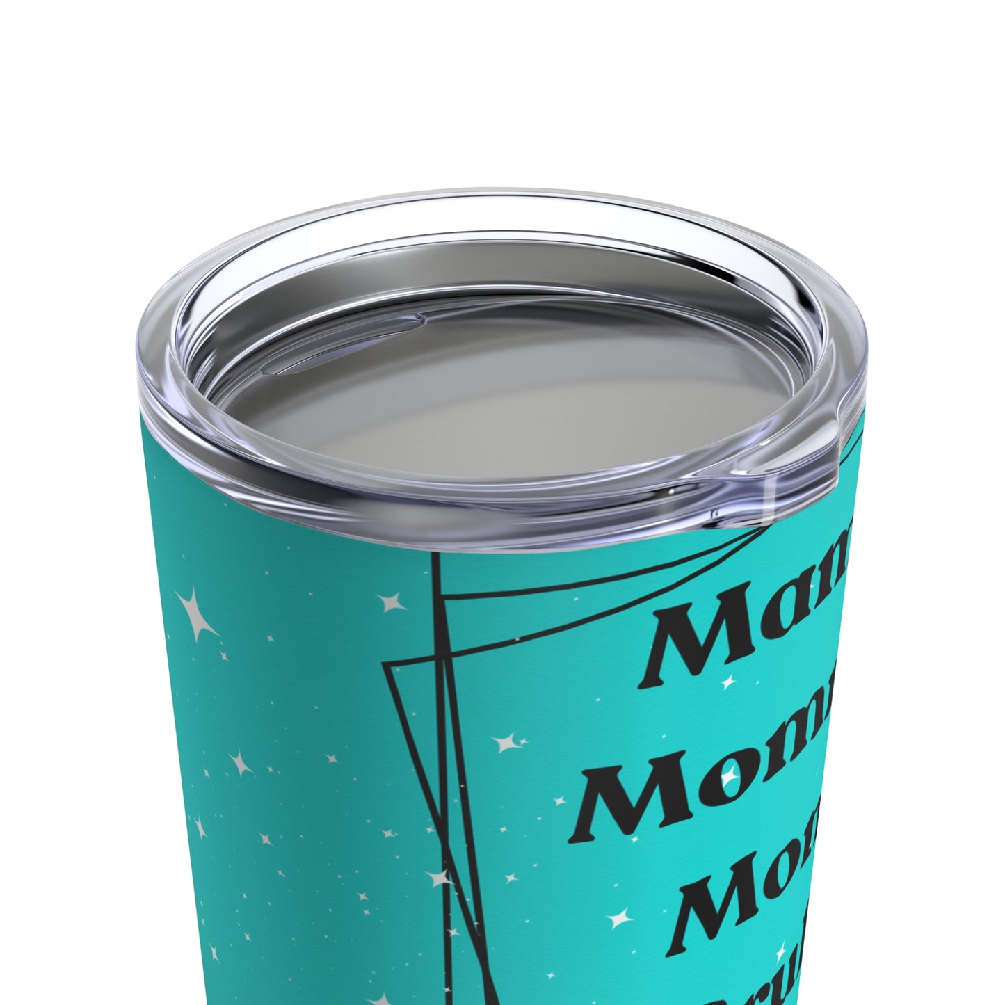 Mama Mommy Mom Bruh Print, Multi Colored Sunflower Print, Skinny Steel Tumbler with Straw, 20oz