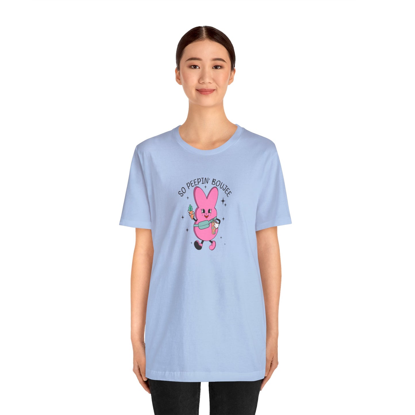 So Peepin’ Boujee Print Jersey Short Sleeve Tee