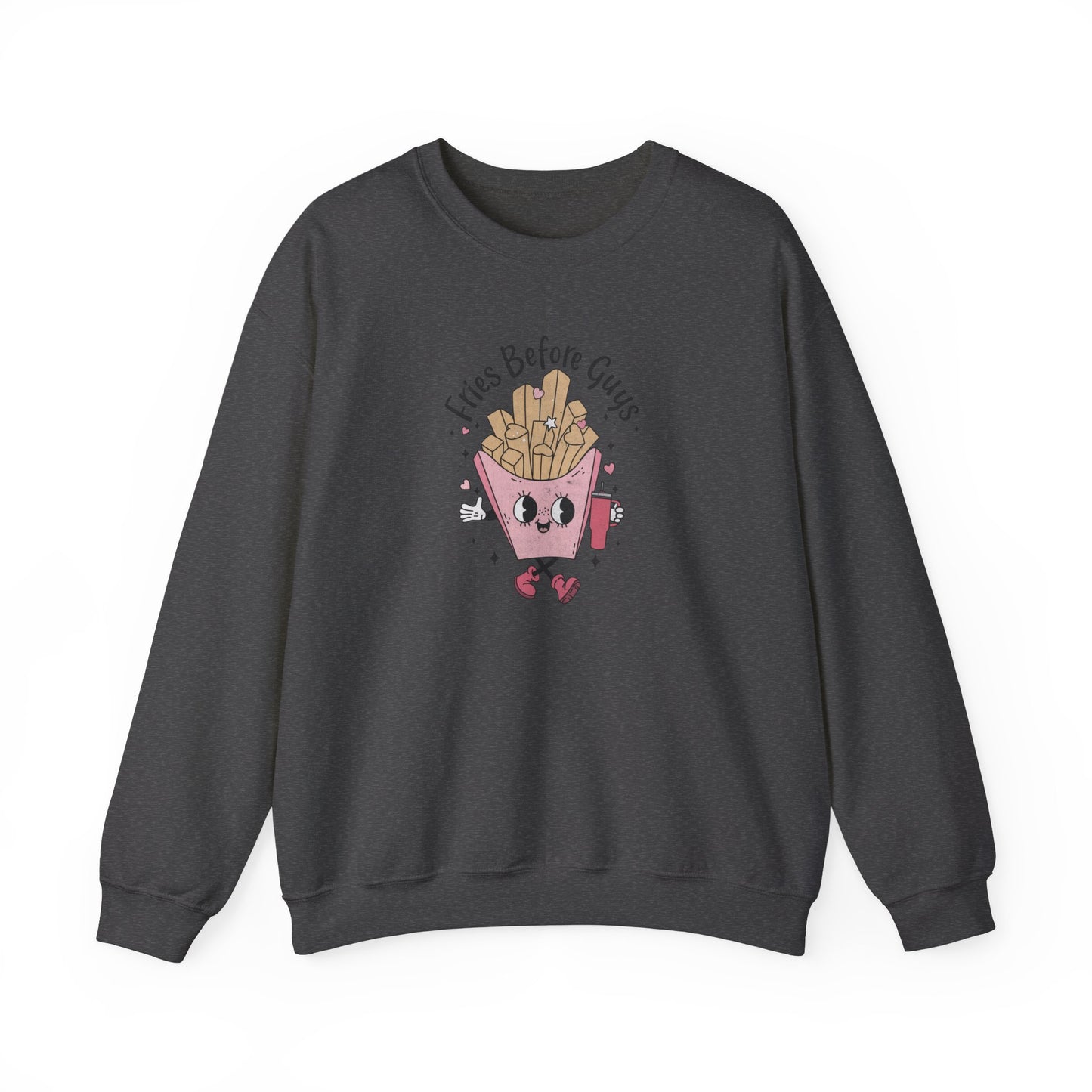 Fries Before Guys, Unisex Heavy Blend™ Crewneck Sweatshirt