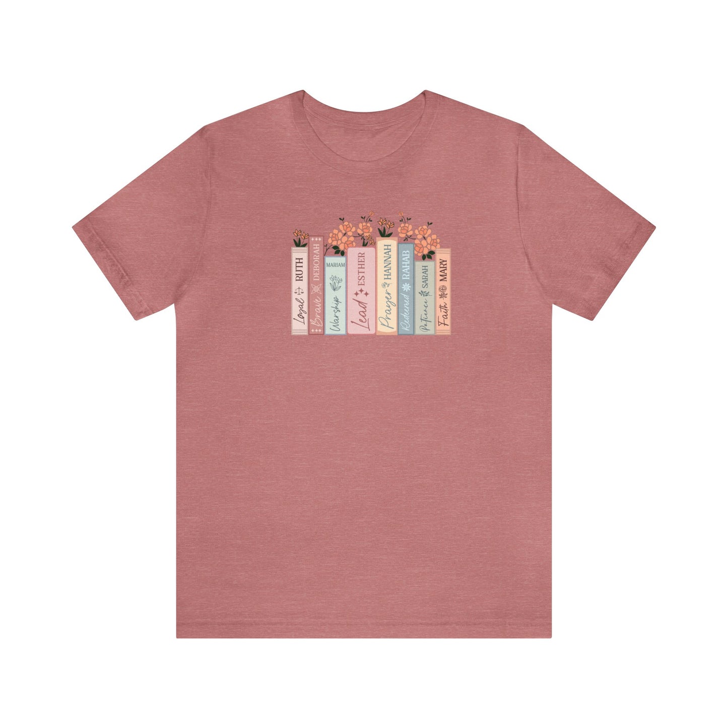 Women of the Bible Print Jersey Short Sleeve Tee