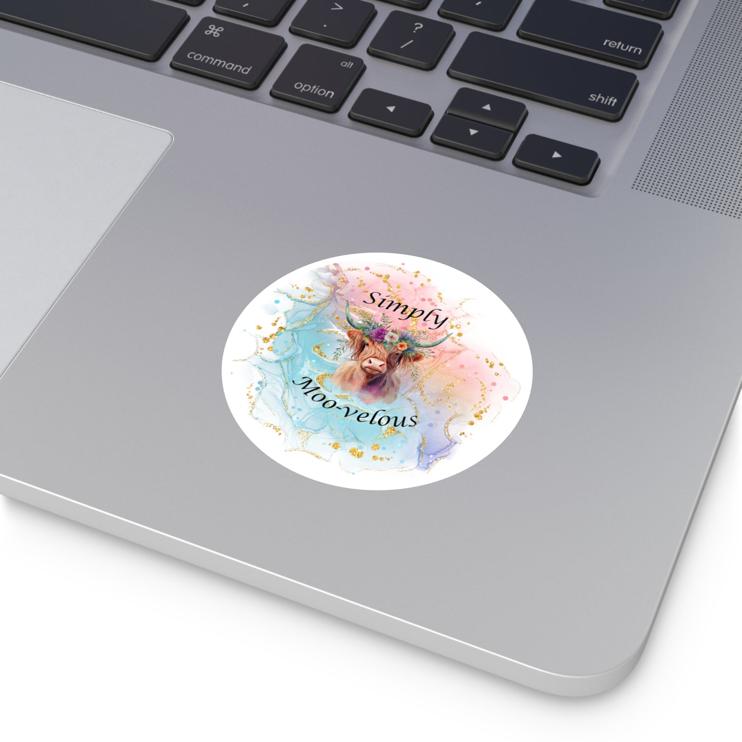 Simply Moo-Velous, Round Stickers, IndoorOutdoor