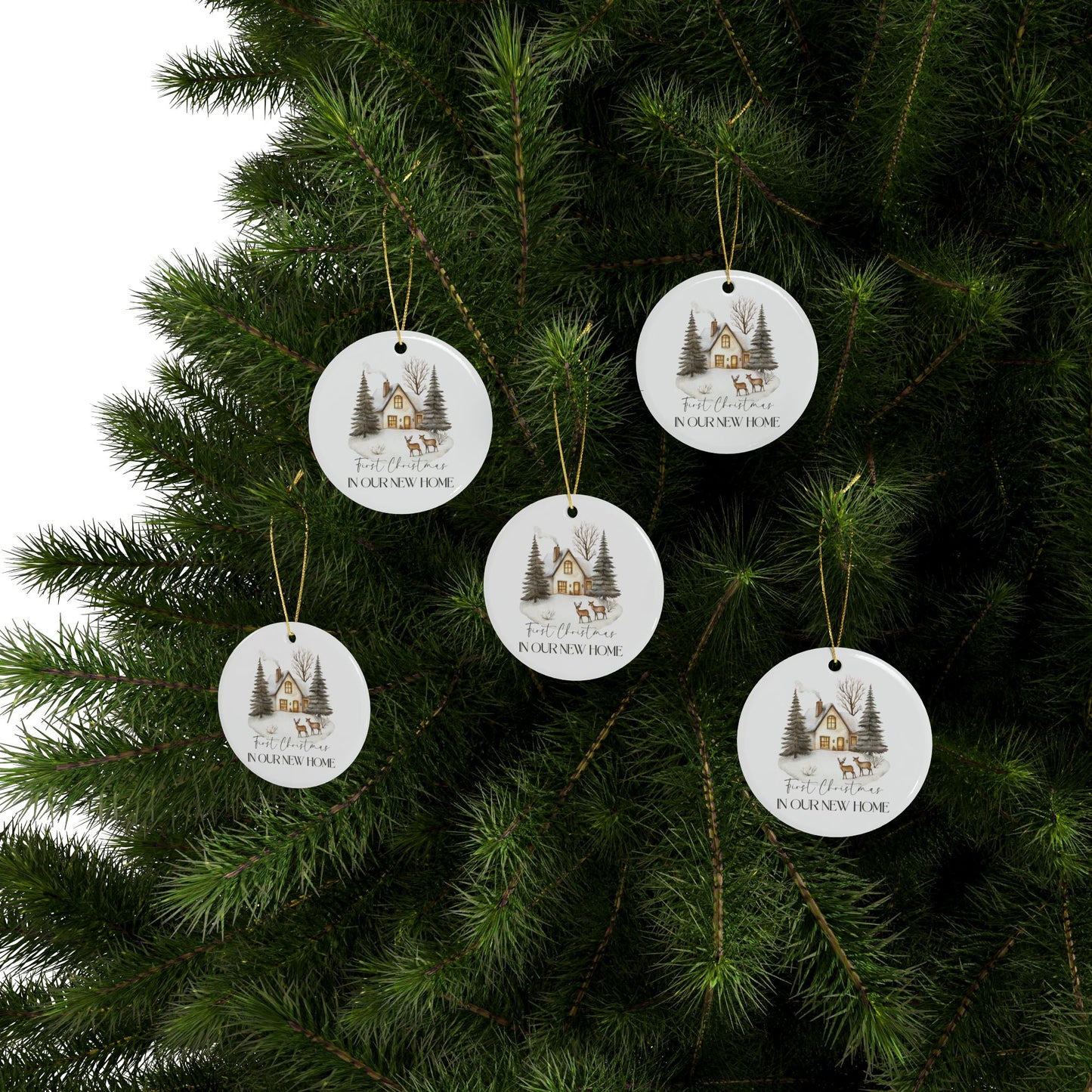 Ceramic Ornaments Our First Home 2024 - Home Decor Gift