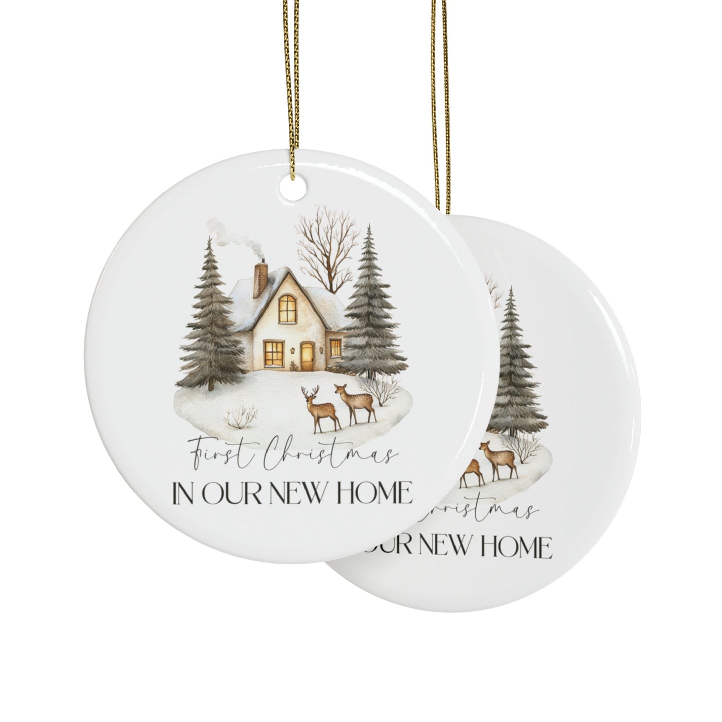 Ceramic Ornaments Our First Home 2024 - Home Decor Gift