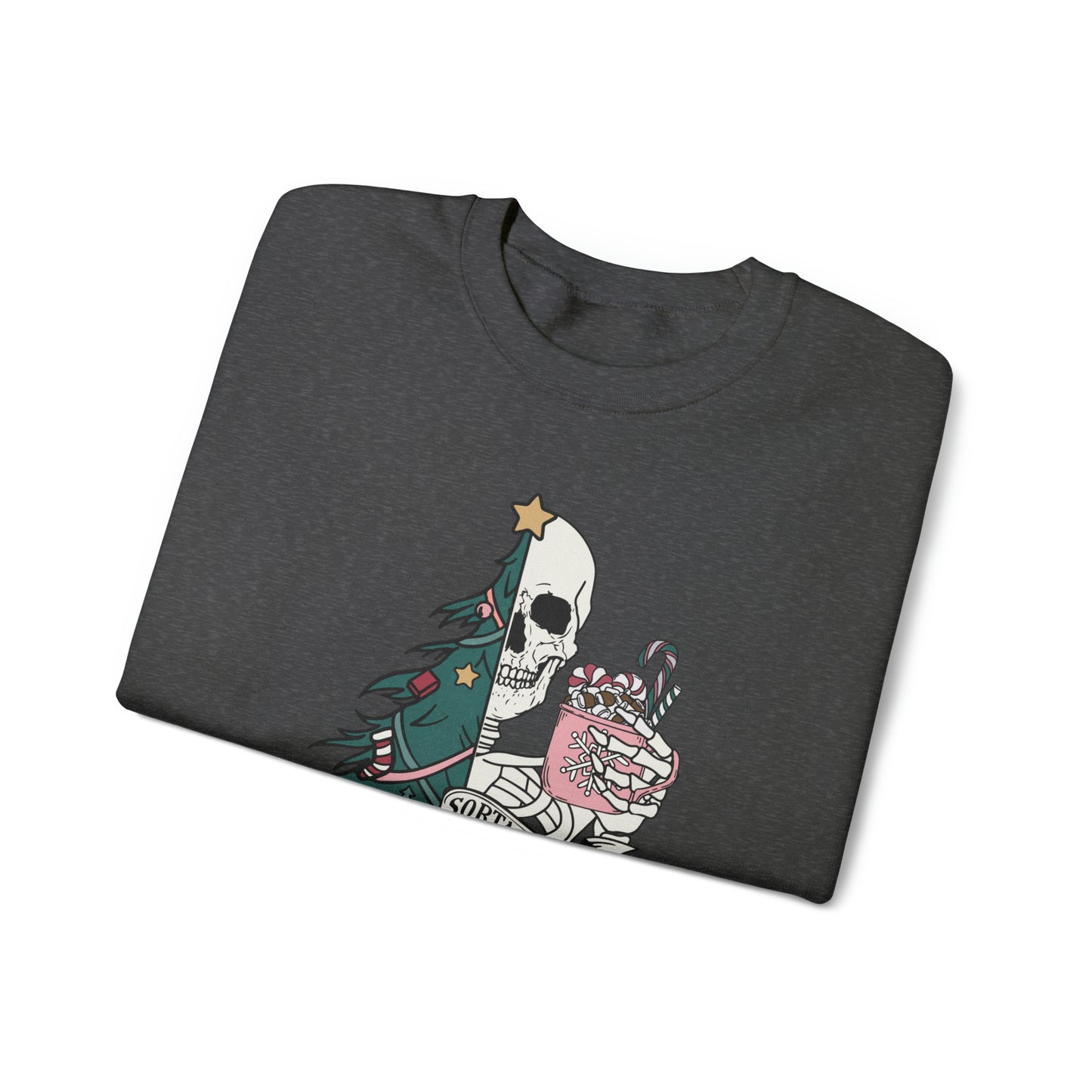 Kinda Merry Kinda Scary, Unisex Heavy Blend™ Crewneck Sweatshirt