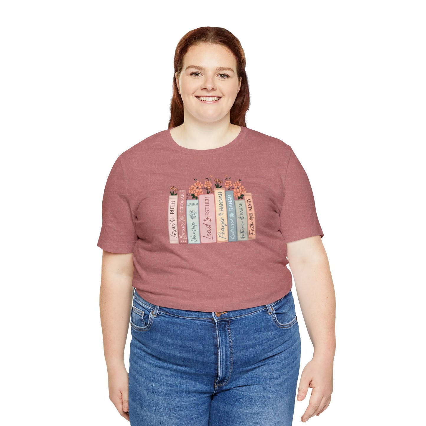 Women of the Bible Print Jersey Short Sleeve Tee
