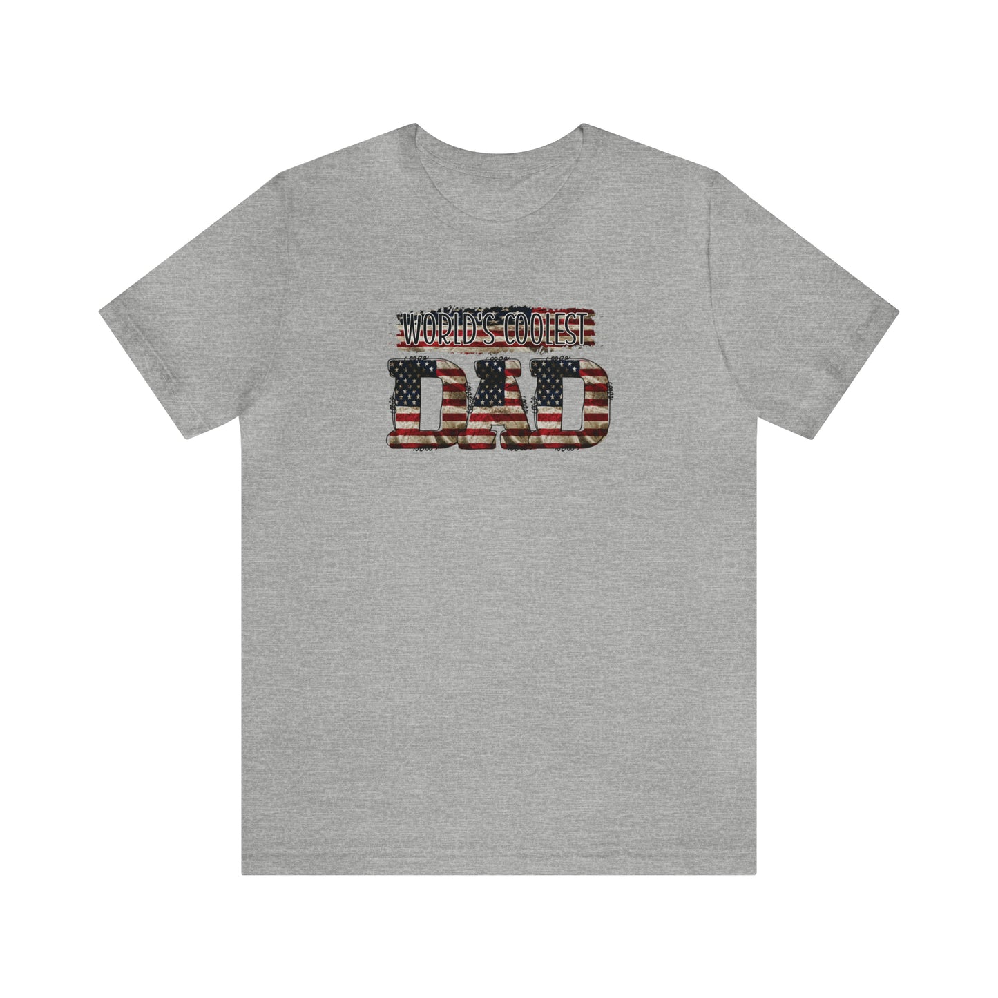 Worlds Coolest Dad Print Jersey Short Sleeve Tee