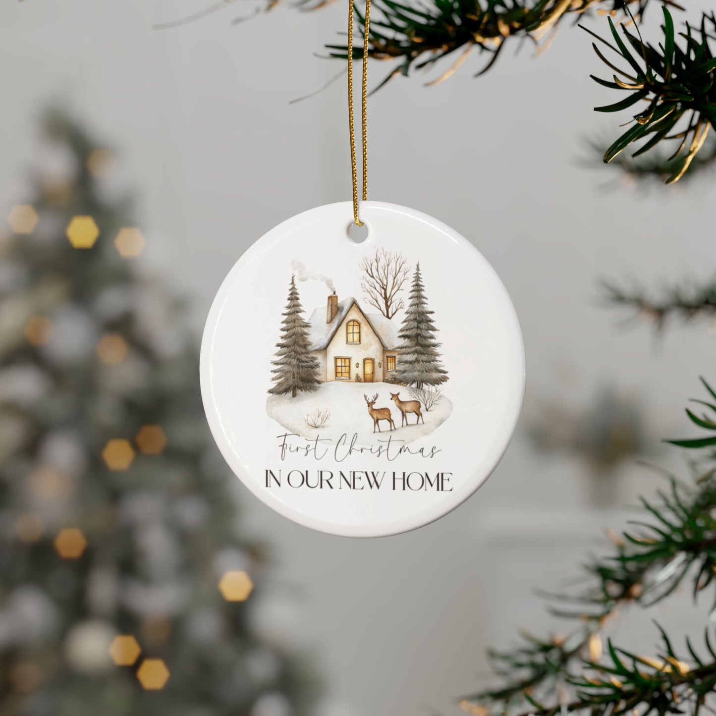 Ceramic Ornaments Our First Home 2024 - Home Decor Gift