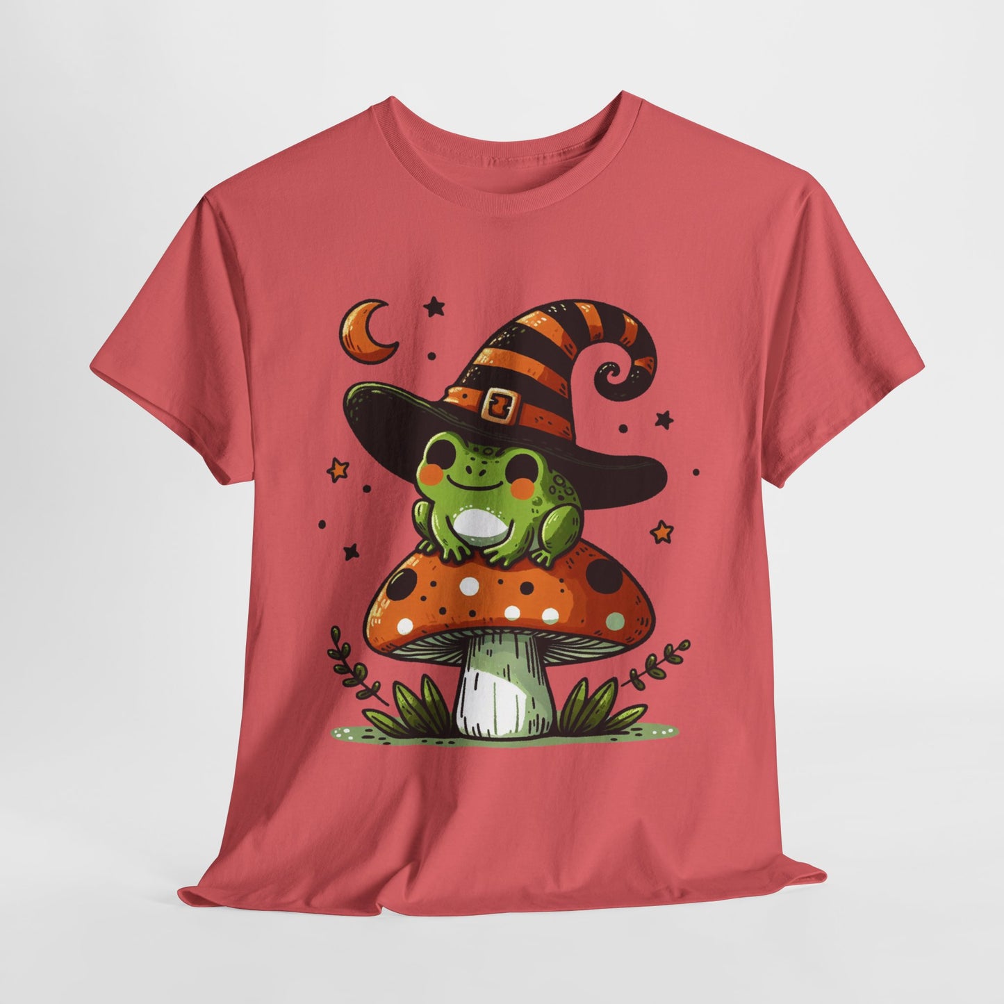 Witchy Frog-Mushroom T-Shirt for Nature Lovers and Witches