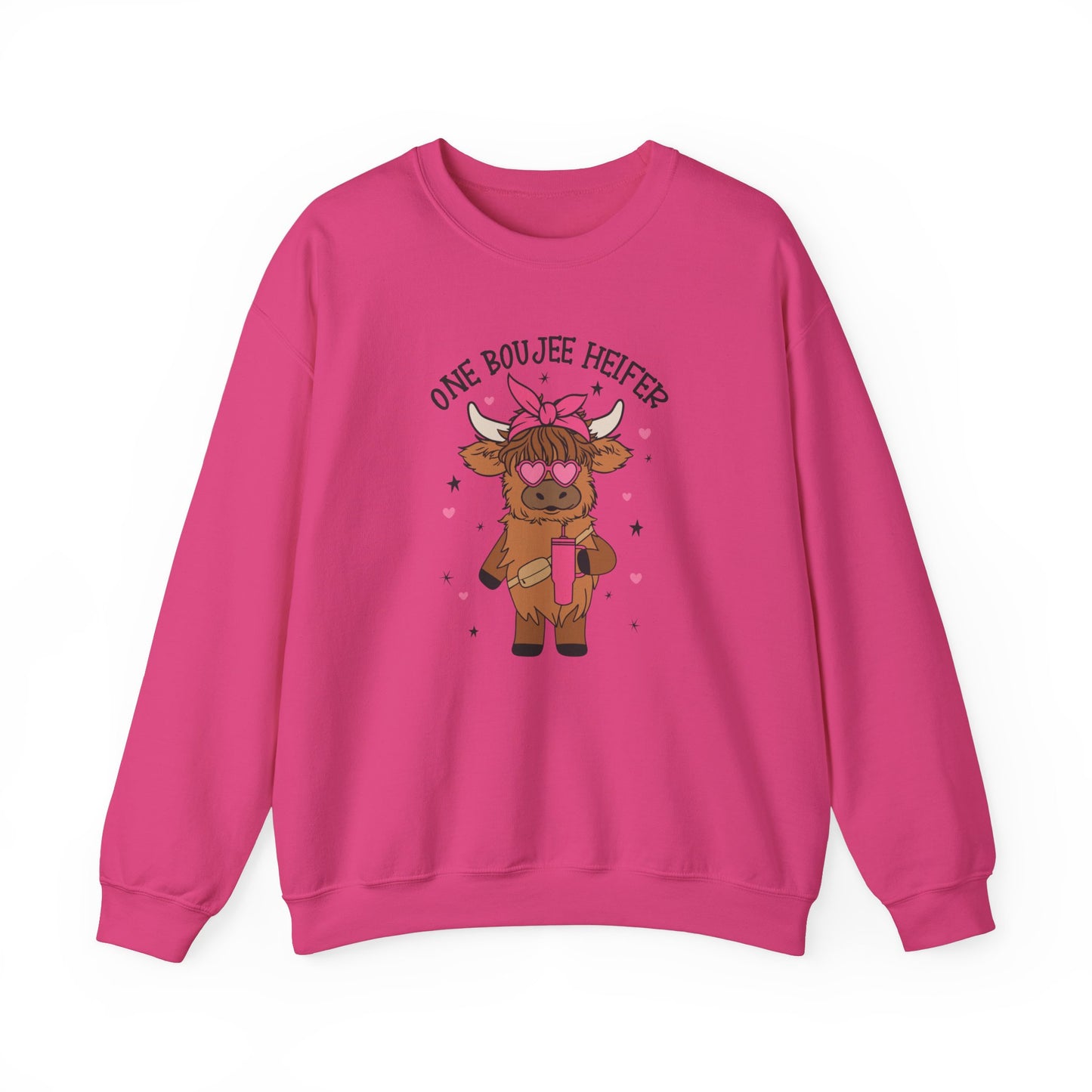 One Bougie Heifer, Unisex Heavy Blend™ Crewneck Sweatshirt