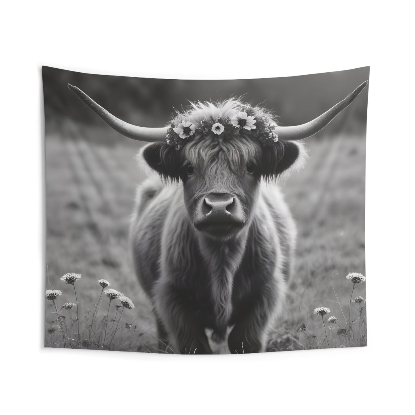 Highland Cow Indoor Wall Tapestries