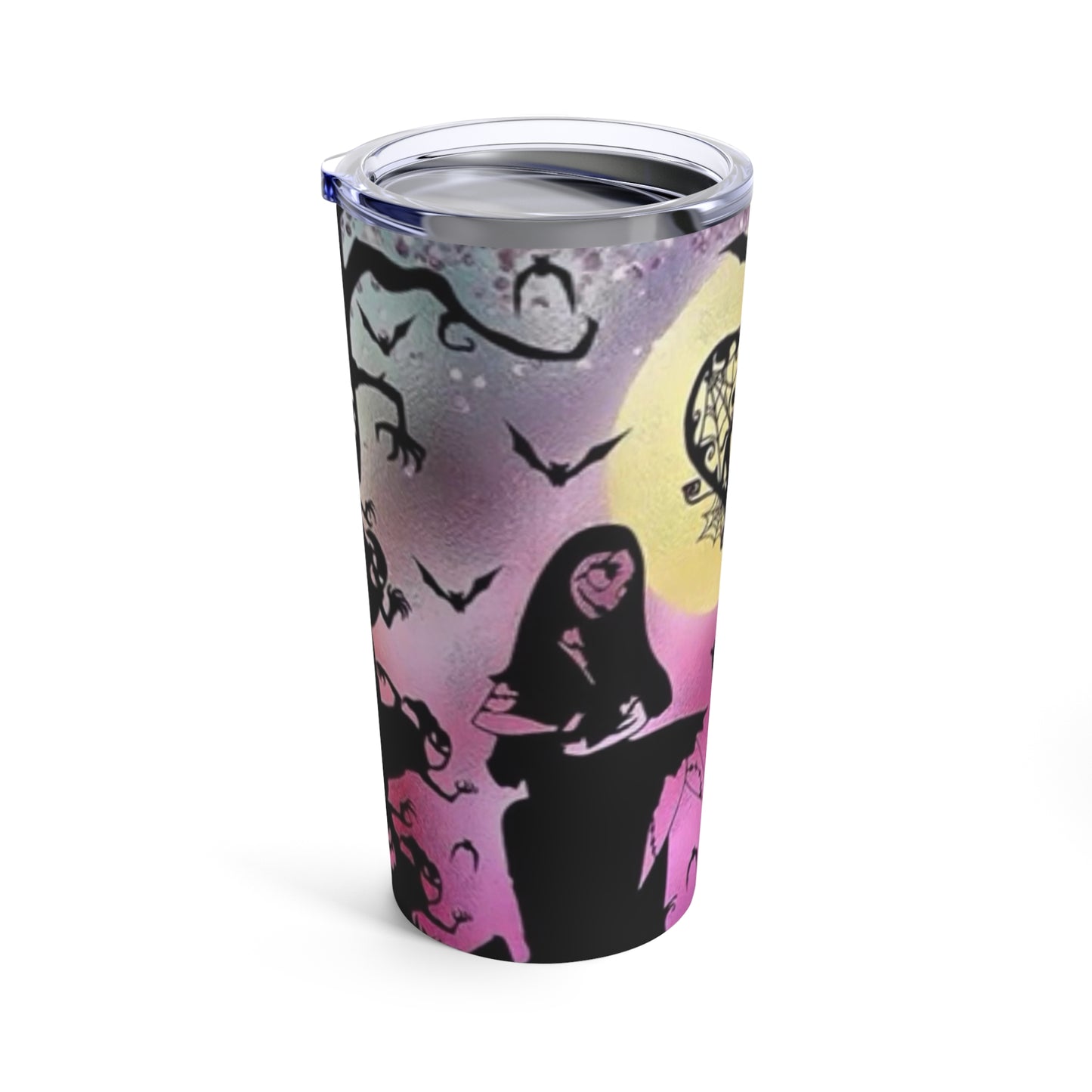 Jack and Sally, Skinny Steel Tumbler with Straw, 20oz