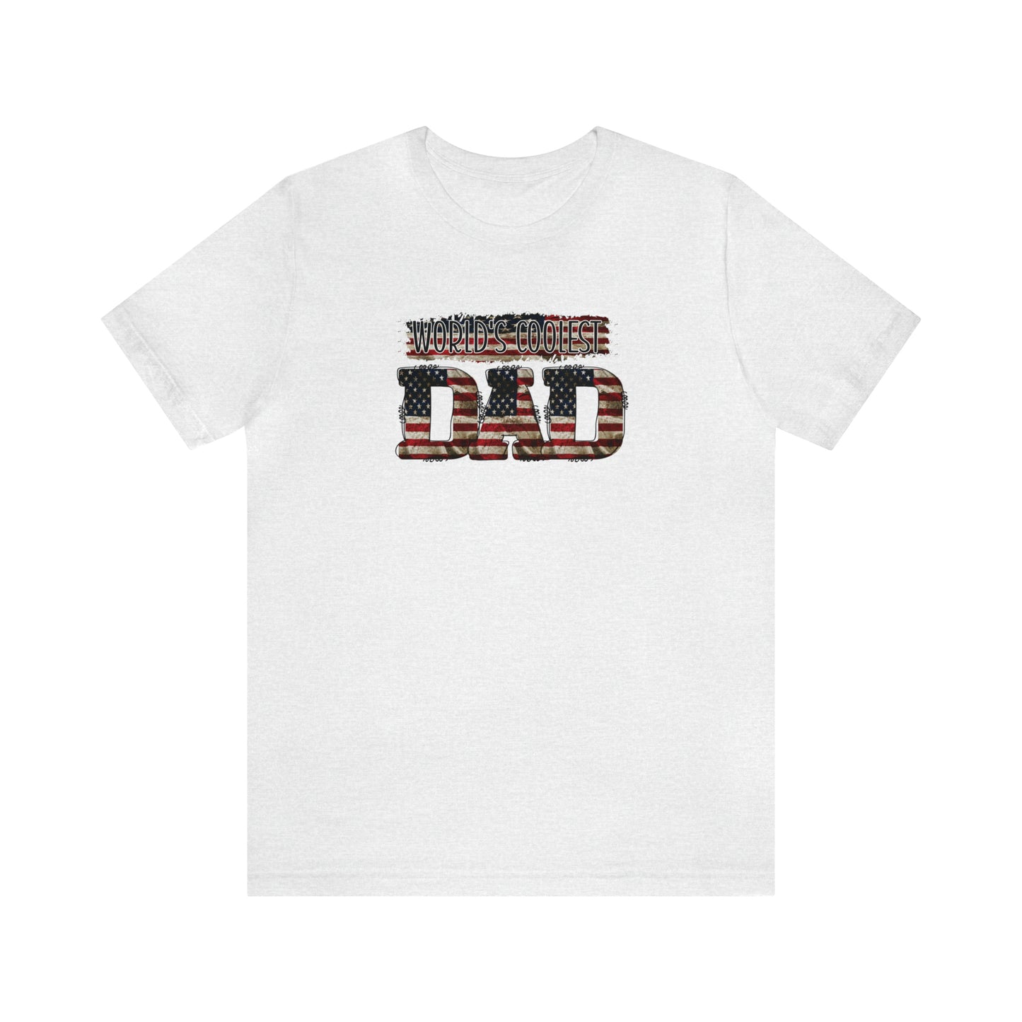 Worlds Coolest Dad Print Jersey Short Sleeve Tee