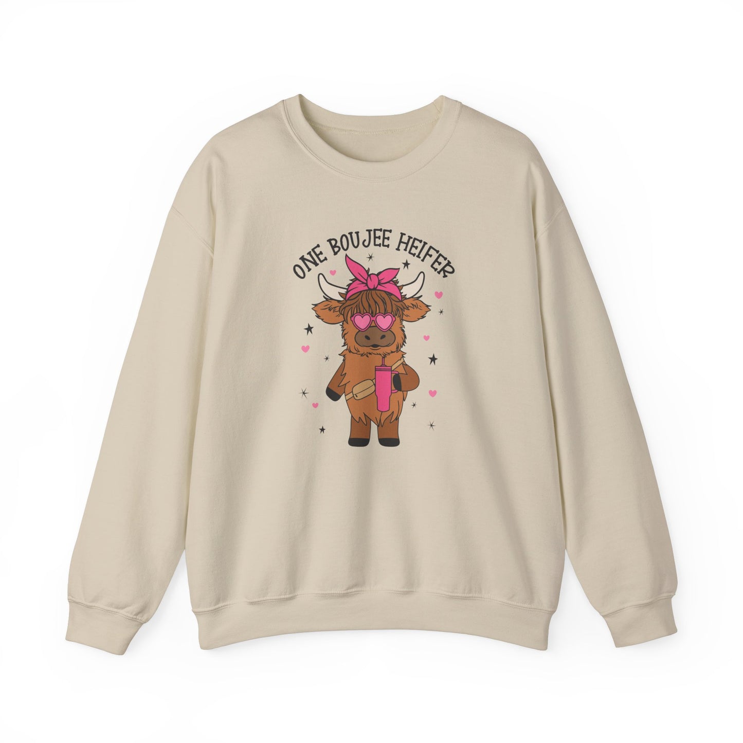 One Bougie Heifer, Unisex Heavy Blend™ Crewneck Sweatshirt