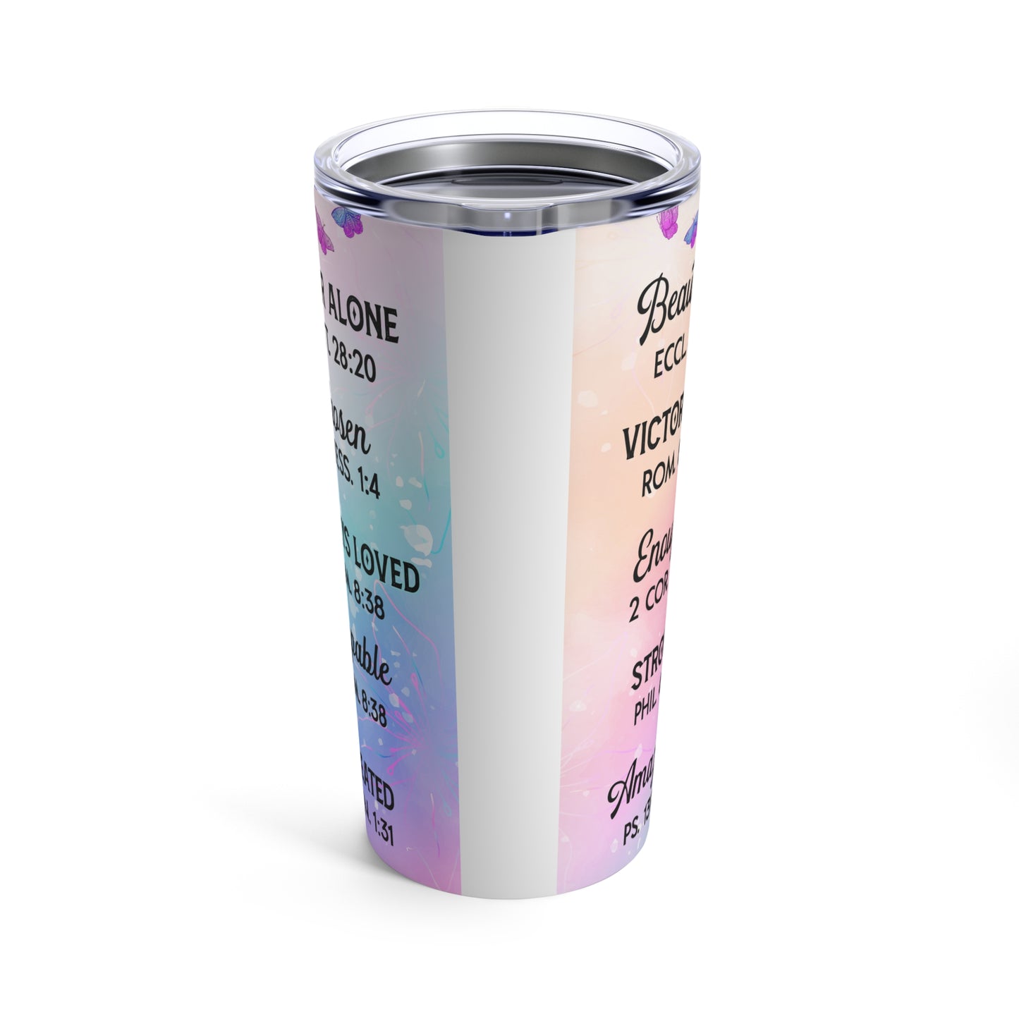 You Are Print, Skinny Steel Tumbler with Straw, 20oz