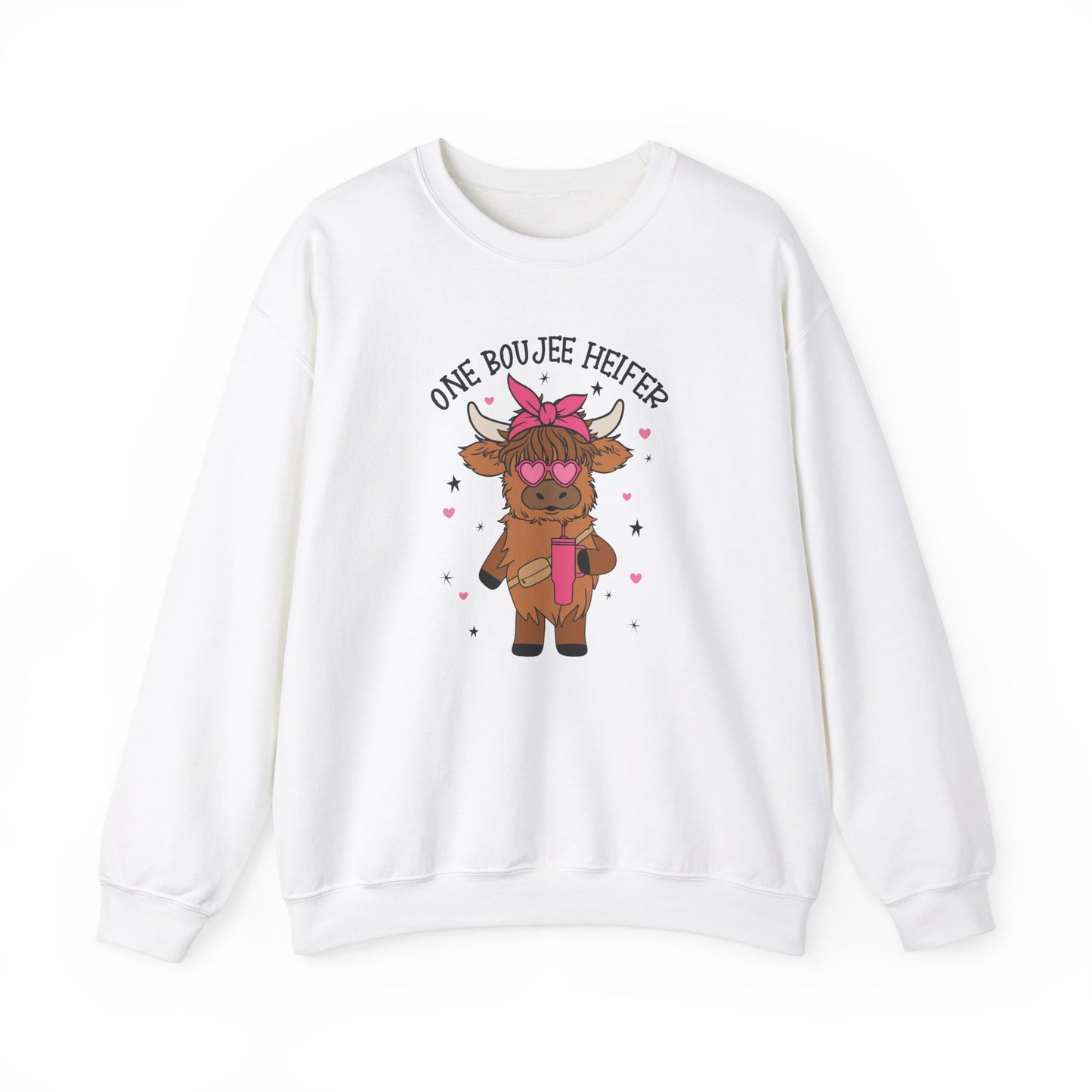 One Bougie Heifer, Unisex Heavy Blend™ Crewneck Sweatshirt