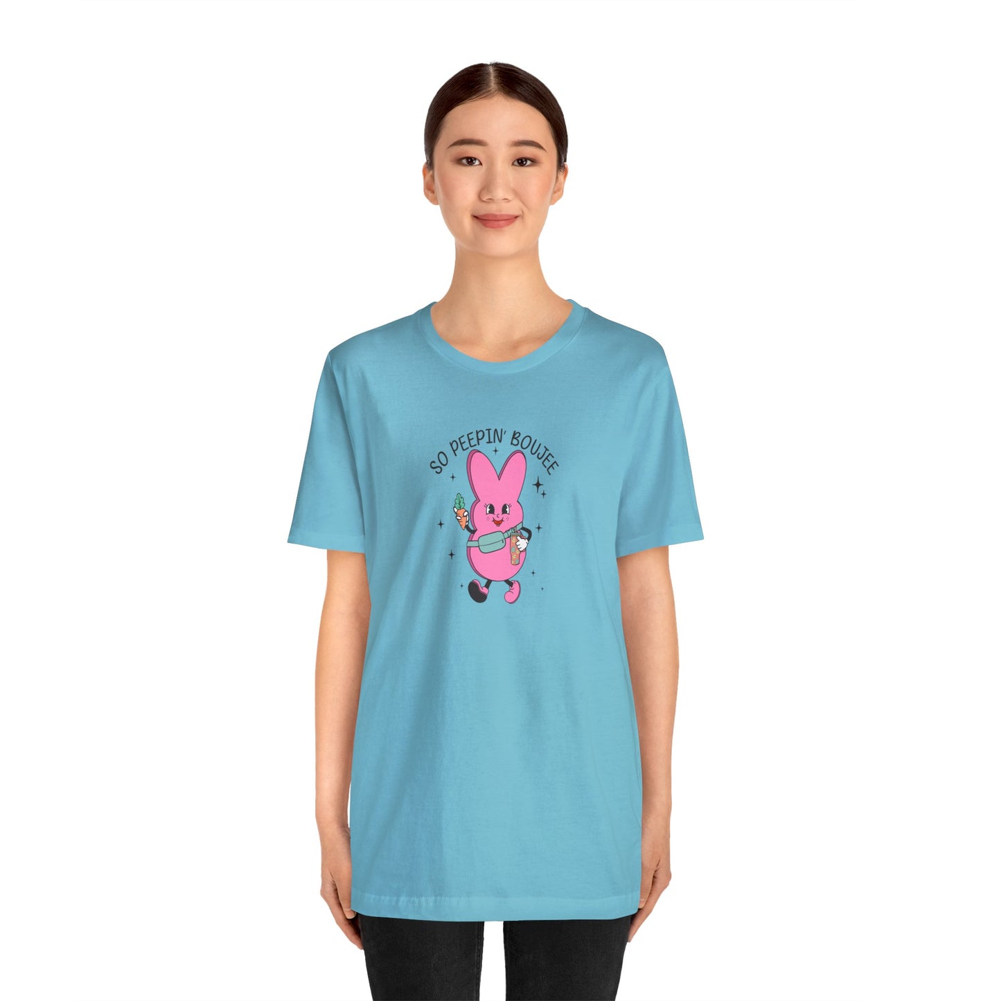 So Peepin’ Boujee Print Jersey Short Sleeve Tee