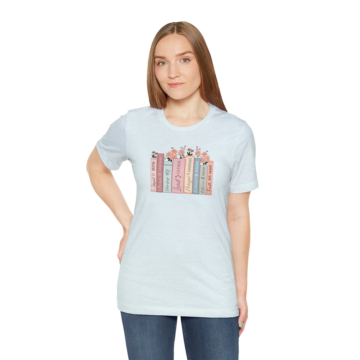 Women of the Bible Print Jersey Short Sleeve Tee