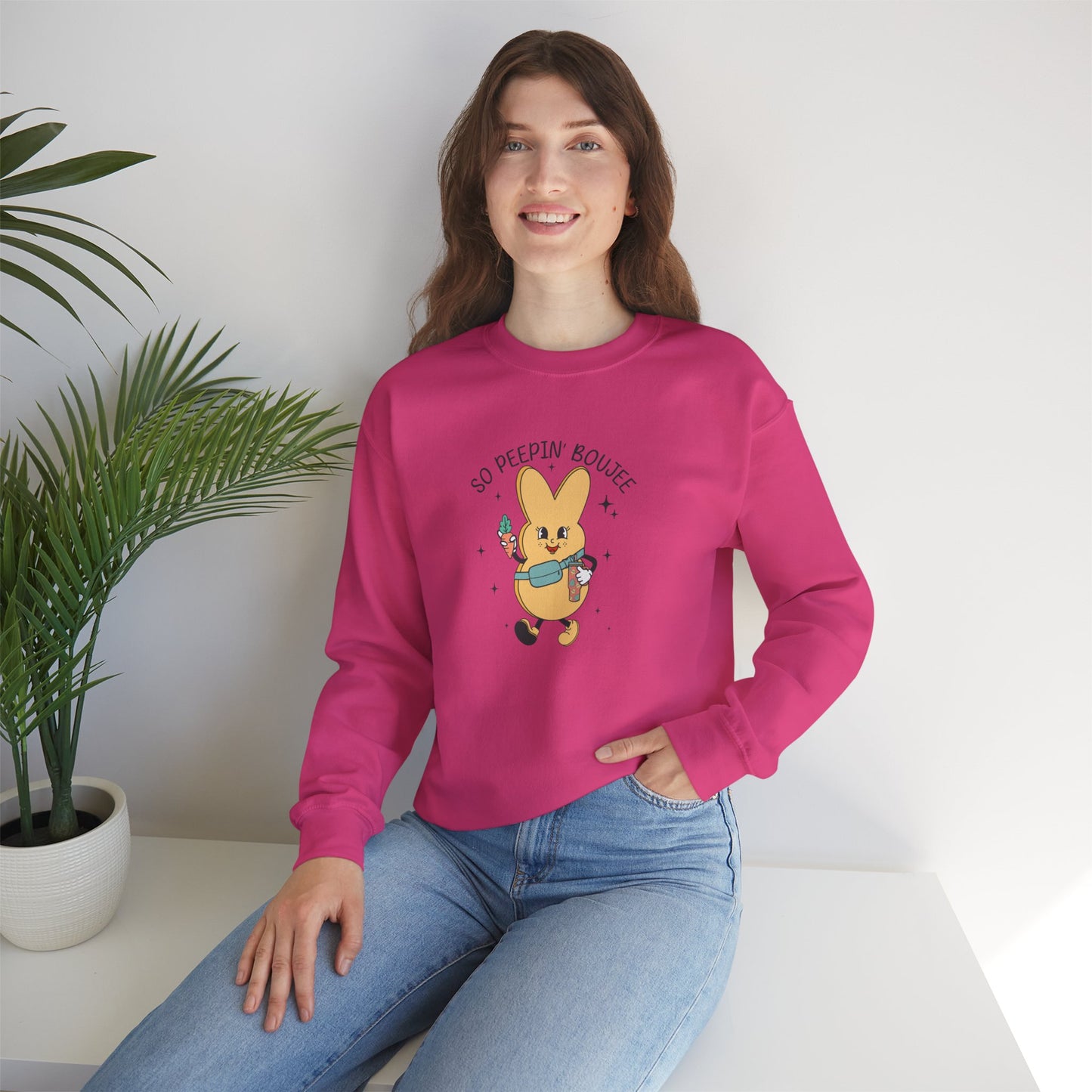 So Peein’ Boujee, Unisex Heavy Blend™ Crewneck Sweatshirt