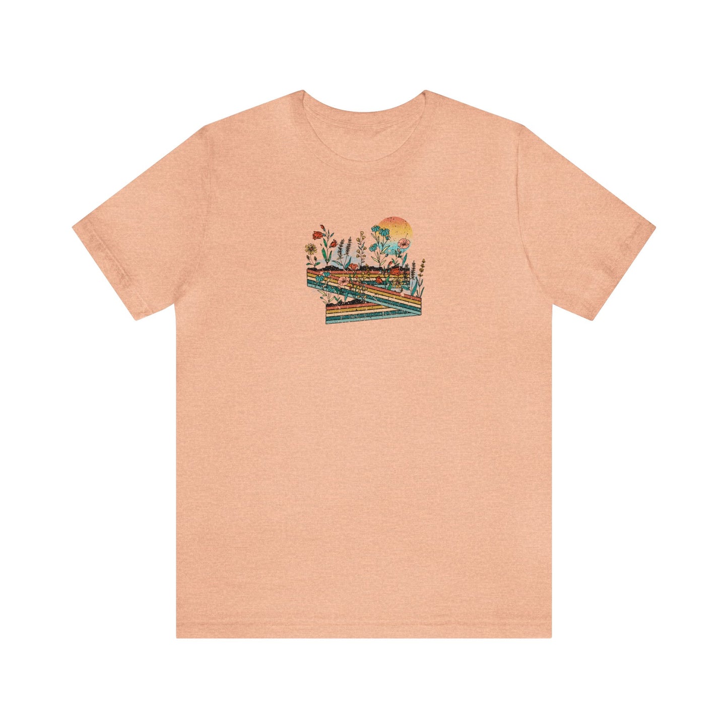 Retro Highway Print Jersey Short Sleeve Tee