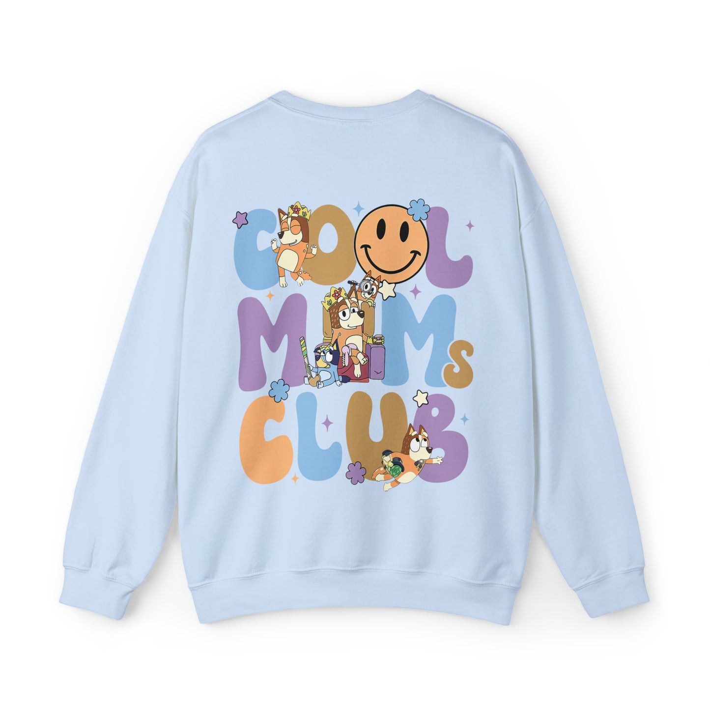 Cool Moms Club Bluey Print, Unisex Heavy Blend™ Crewneck Sweatshirt