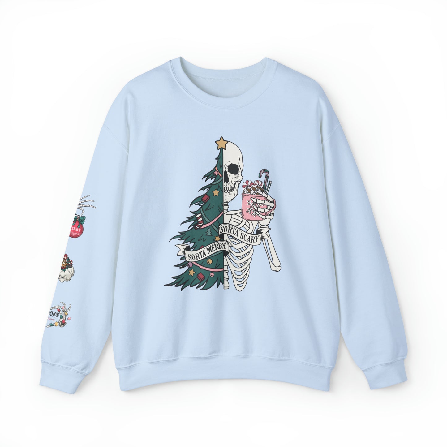 Kinda Merry Kinda Scary, Unisex Heavy Blend™ Crewneck Sweatshirt