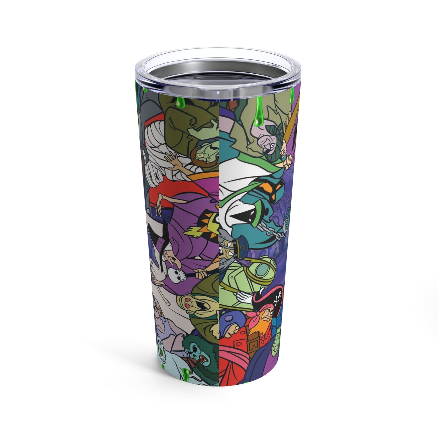 Mystery Machine Scooby Doo Skinny Steel Tumbler with Straw, 20oz