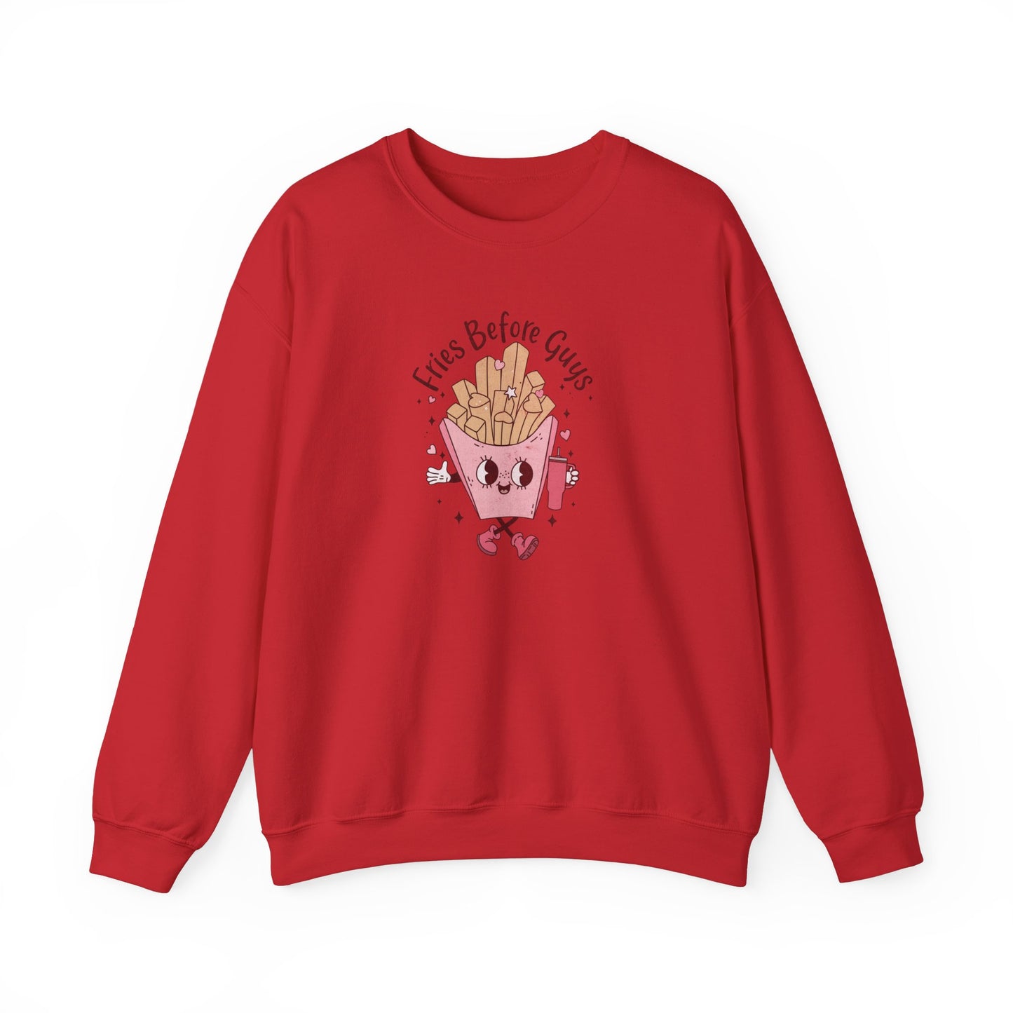 Fries Before Guys, Unisex Heavy Blend™ Crewneck Sweatshirt
