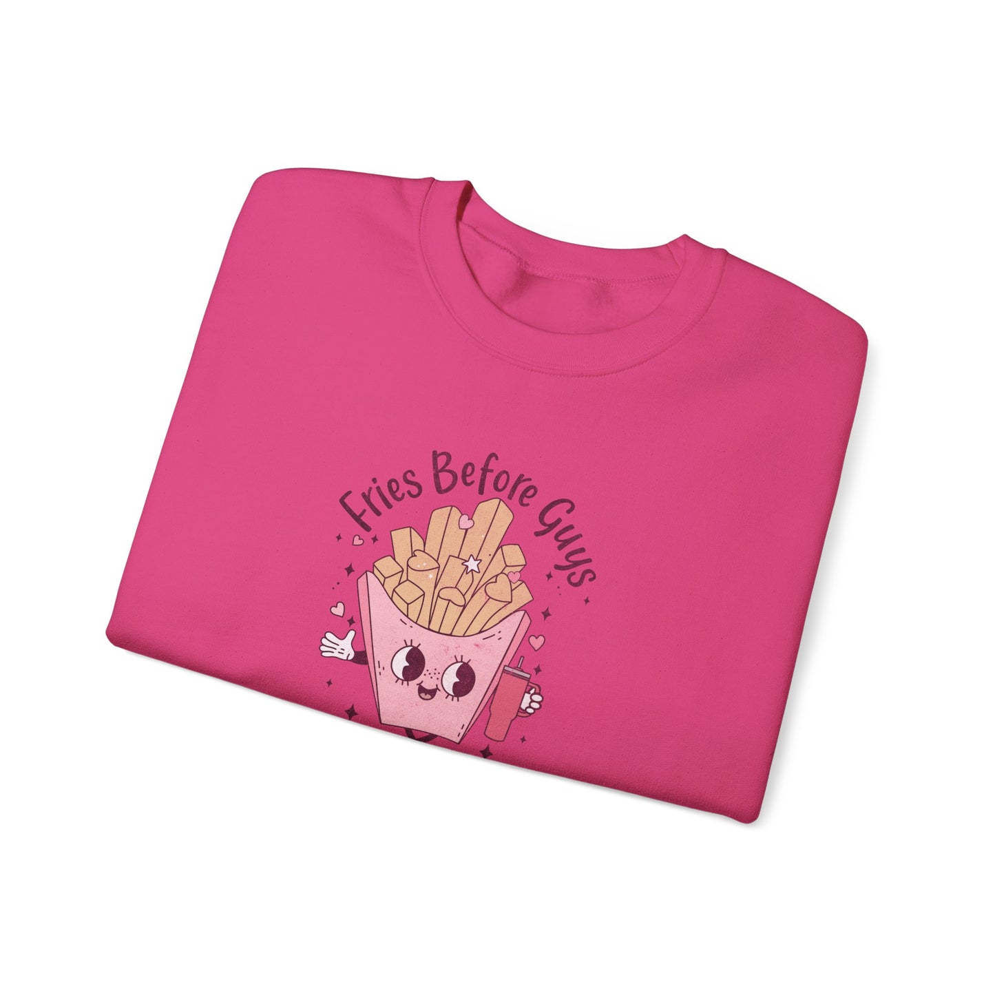 Fries Before Guys, Unisex Heavy Blend™ Crewneck Sweatshirt