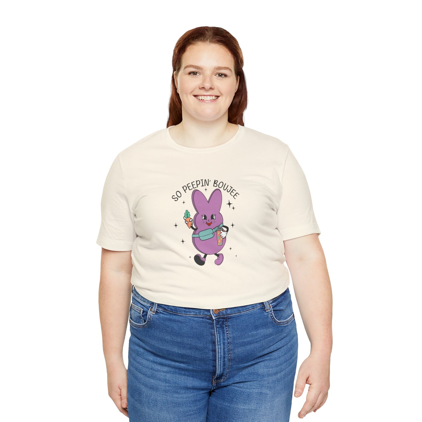 So Peepin’ Boujee Print Jersey Short Sleeve Tee