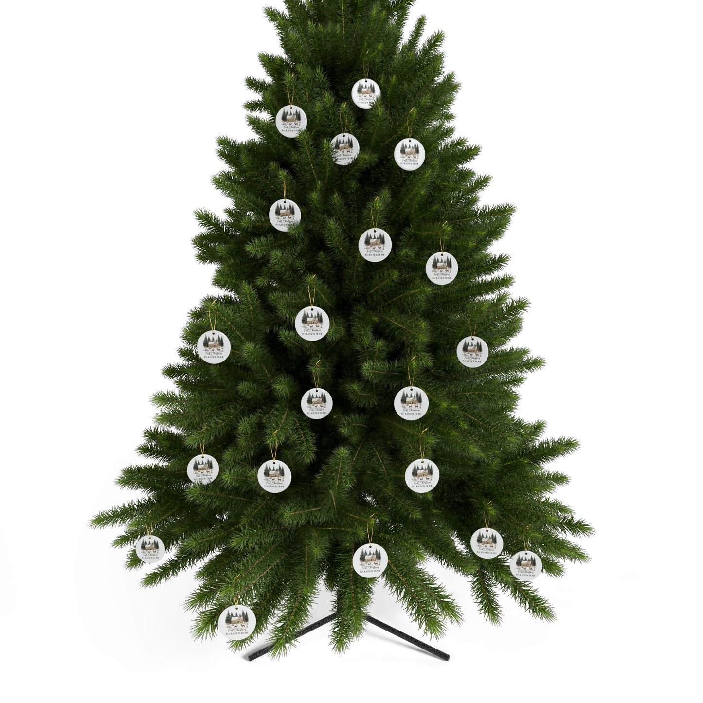 Ceramic Ornaments - Our First Home 2024 Evergreens