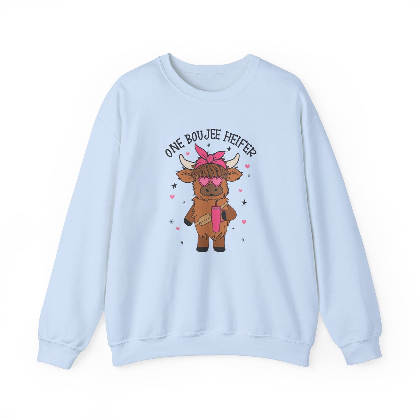 One Bougie Heifer, Unisex Heavy Blend™ Crewneck Sweatshirt