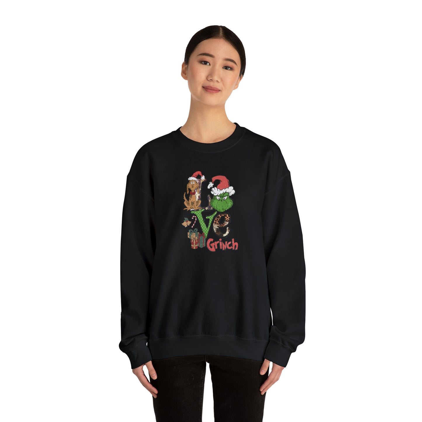 Copy of Grinch Santa, Unisex Heavy Blend™ Crewneck Sweatshirt