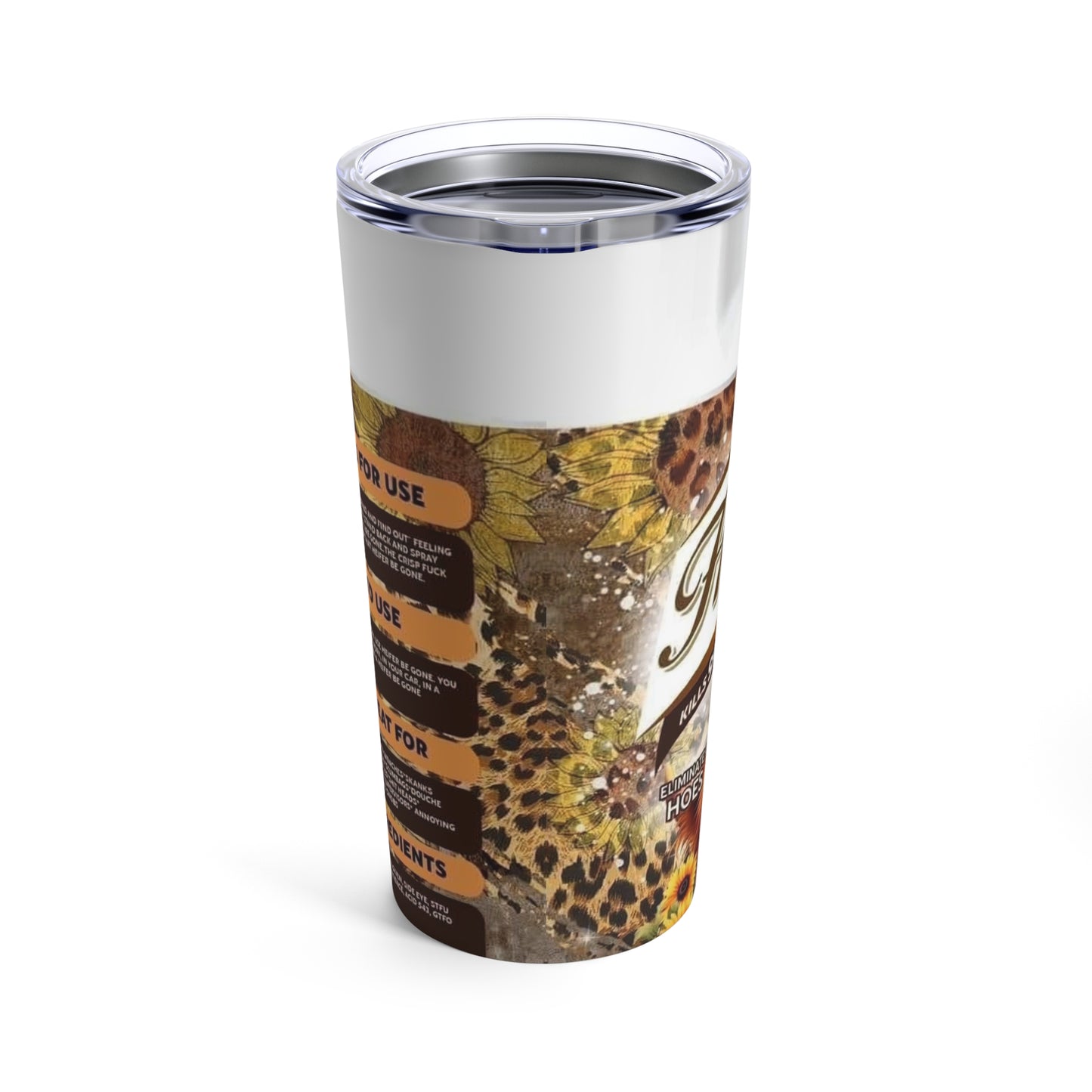 Heifer Be Gone Print, Skinny Steel Tumbler with Straw, 20oz