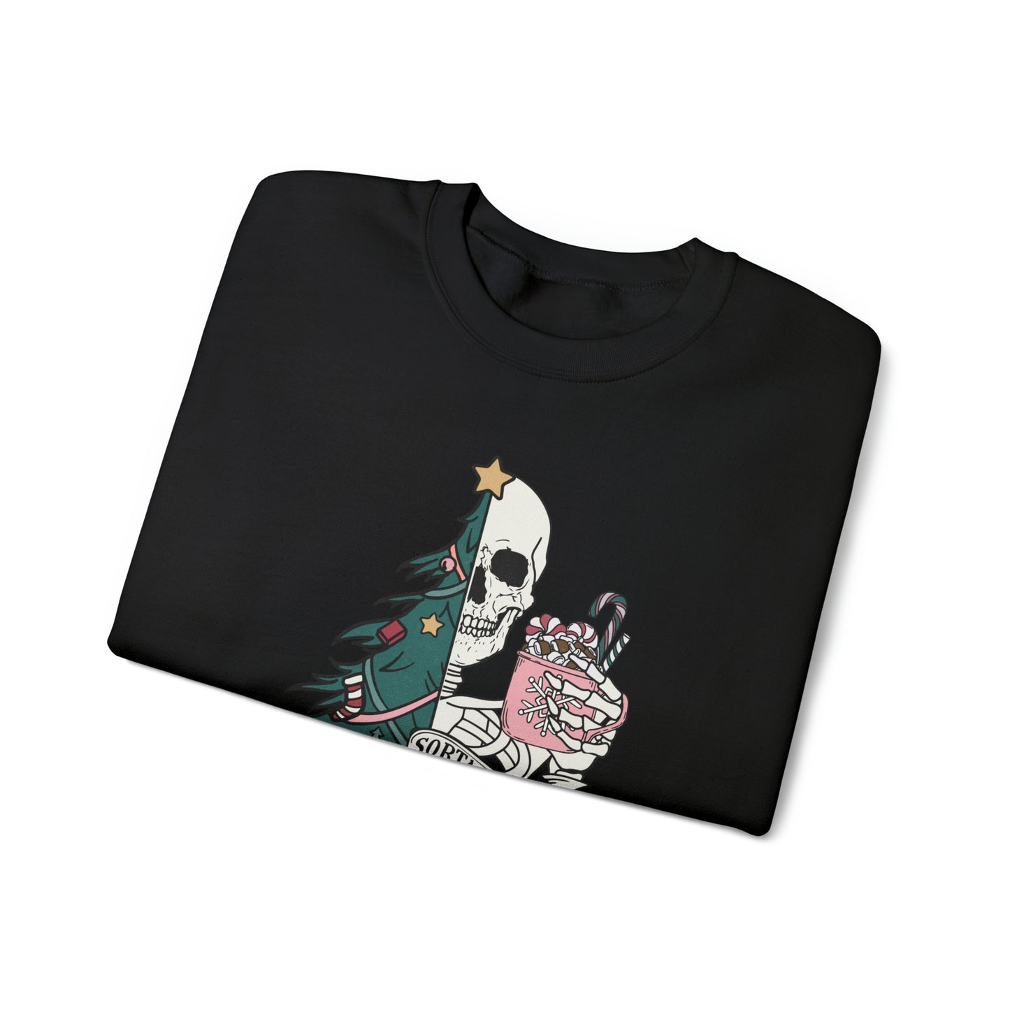 Kinda Merry Kinda Scary, Unisex Heavy Blend™ Crewneck Sweatshirt