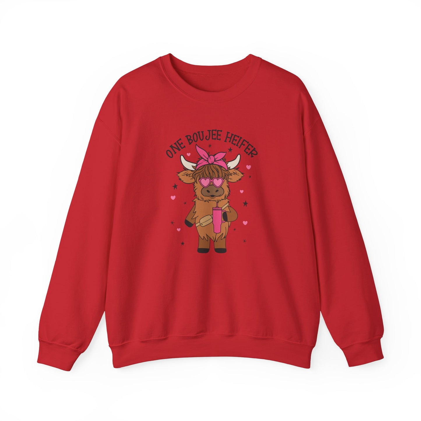 One Bougie Heifer, Unisex Heavy Blend™ Crewneck Sweatshirt