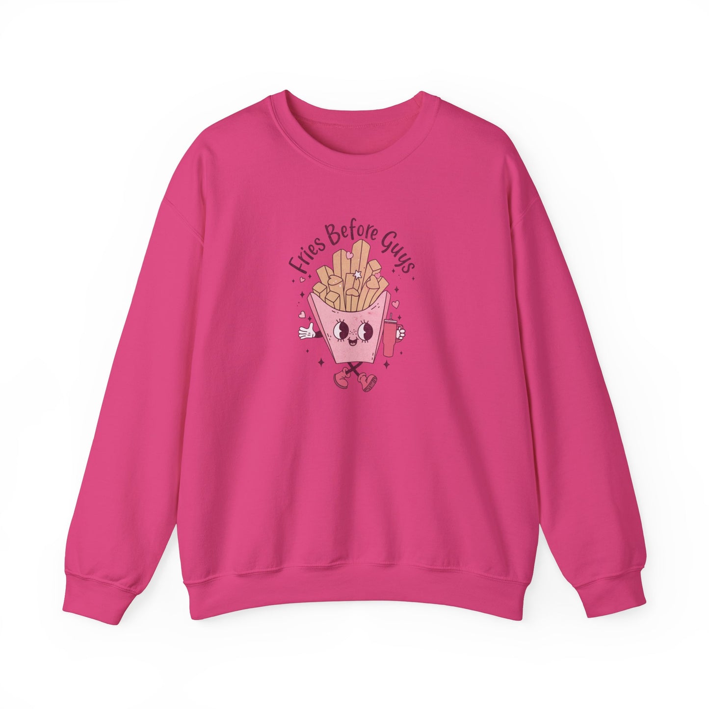 Fries Before Guys, Unisex Heavy Blend™ Crewneck Sweatshirt