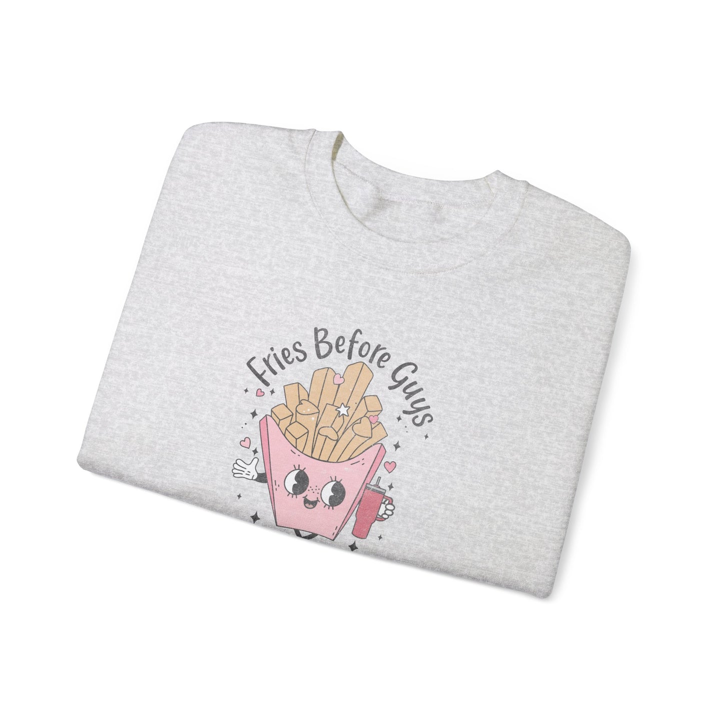 Fries Before Guys, Unisex Heavy Blend™ Crewneck Sweatshirt