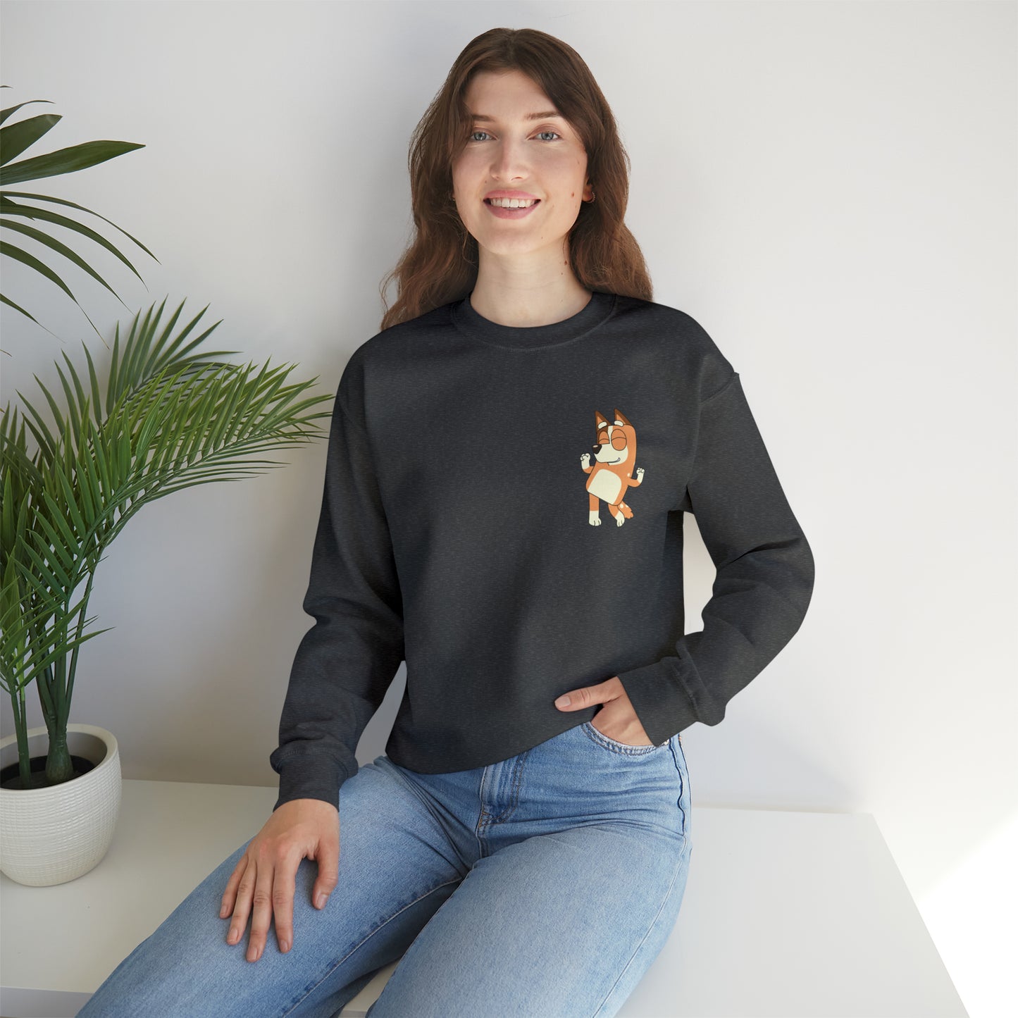 Cool Moms Club Bluey Print, Unisex Heavy Blend™ Crewneck Sweatshirt